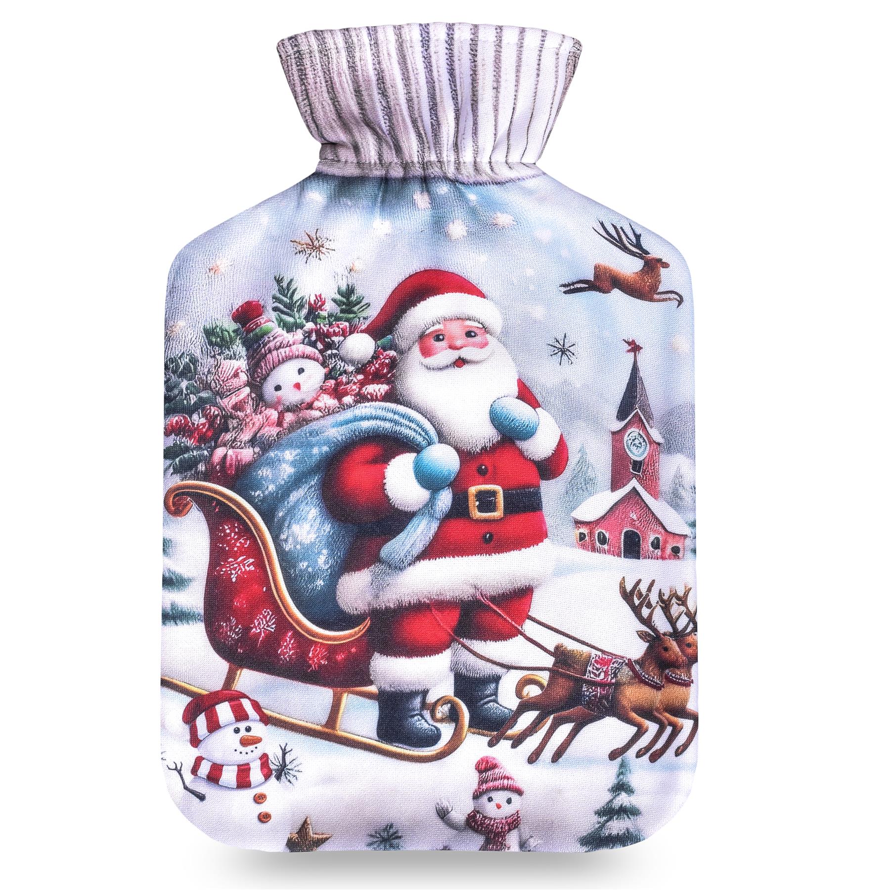 A2Z Christmas Santa Claus Novelty Hot Water Bottles 2L Pain Relief Heat Therapy