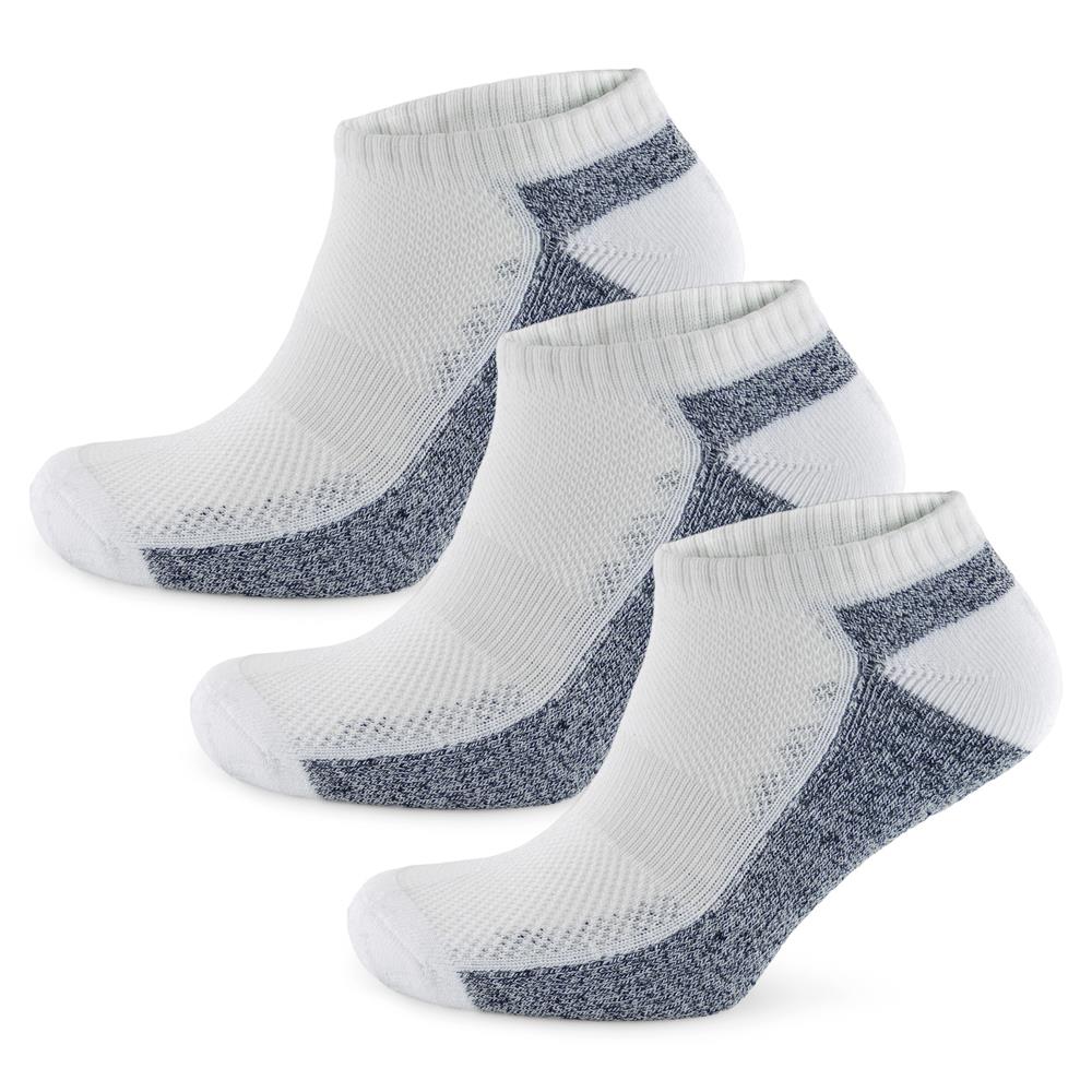 A2Z Mens Trainer 3 Pack Arch Support Low Cut Breathable Running Athletic Socks