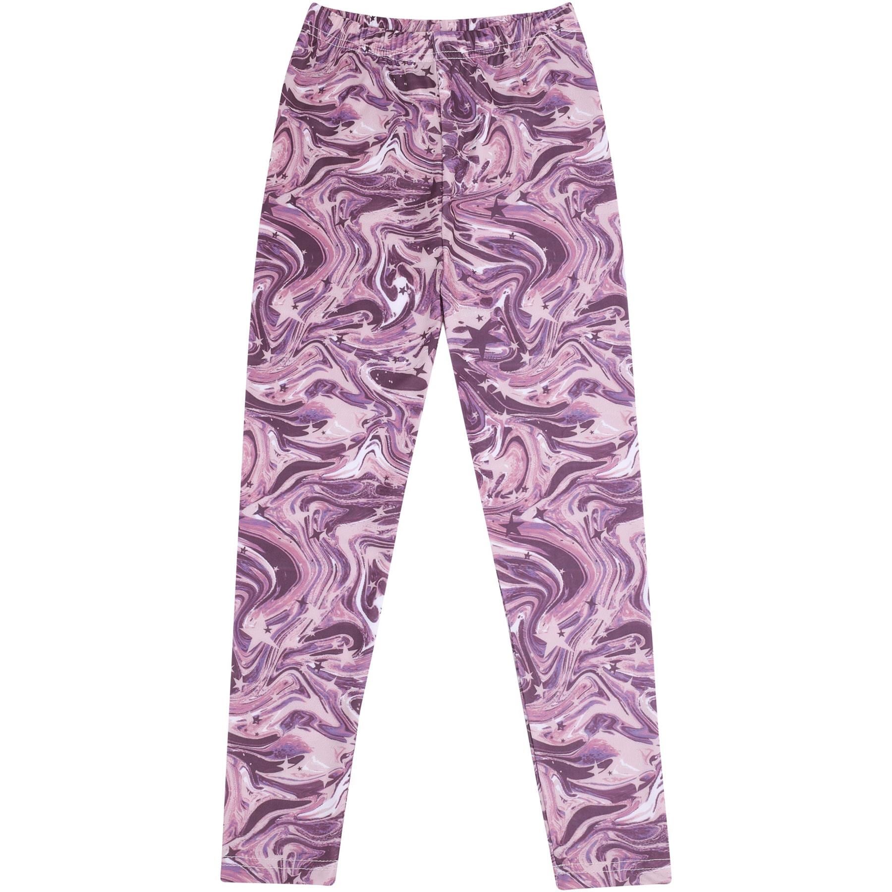 Kids Girls 3D Tie Dye Print Leggings