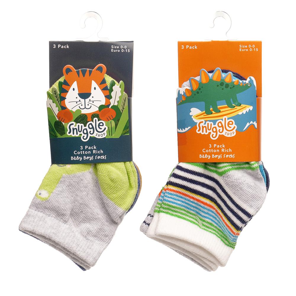 Infant 6 Pack Baby Girls Boys Animal Design Comfortable Newborn Footwear Socks