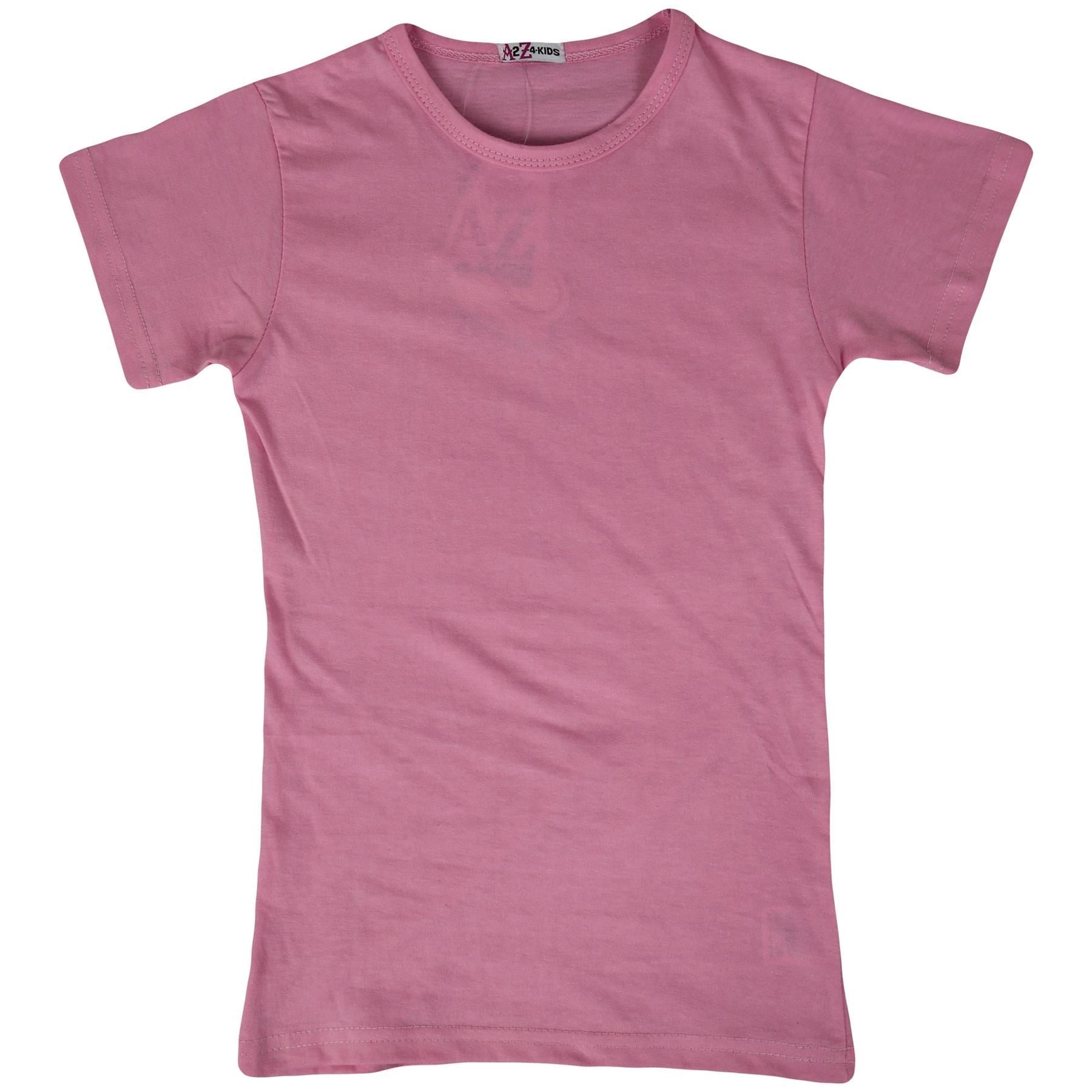 Girls 100% Cotton Plain School T Shirt