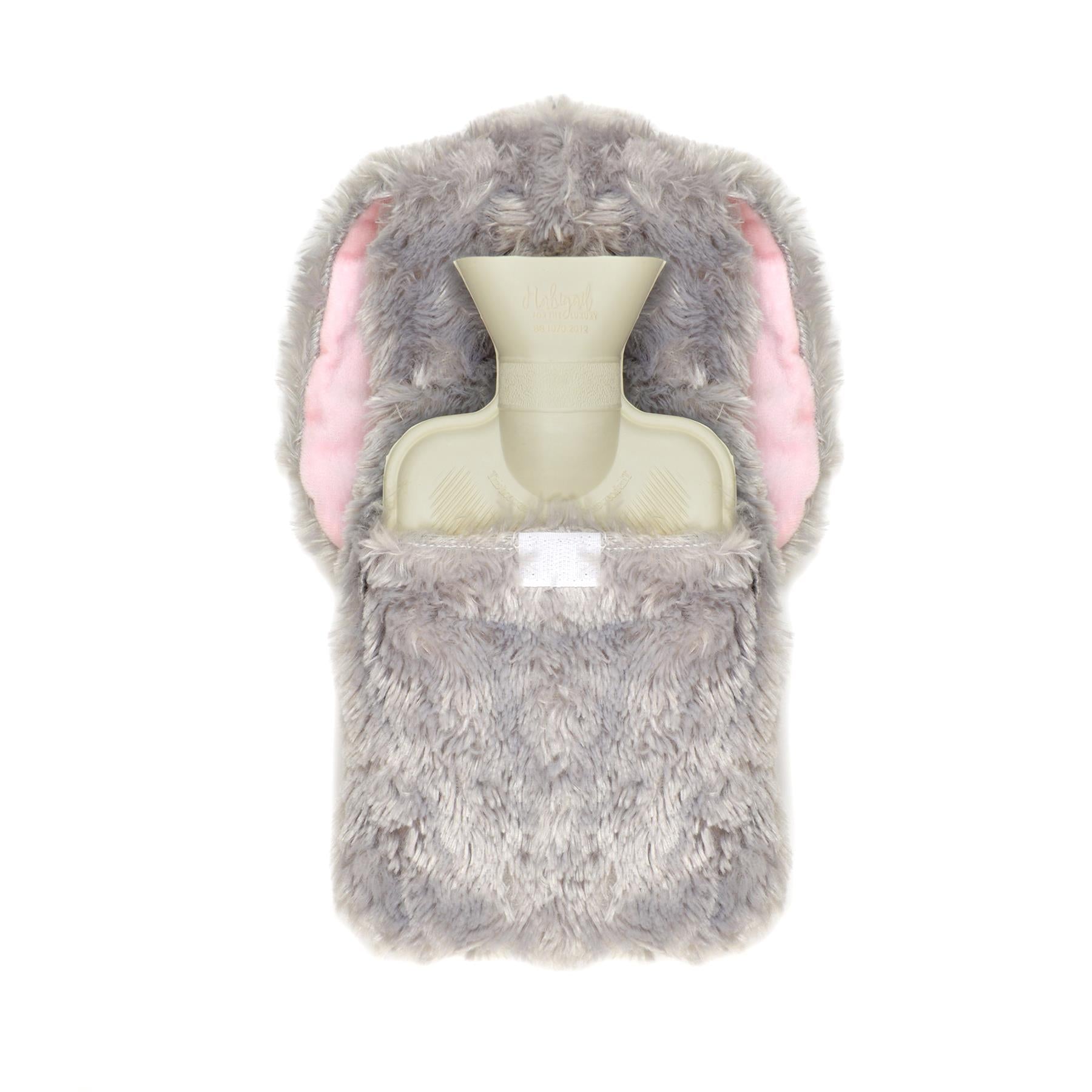 A2Z Hot Water Bottles 3D Animal Rabit 750ML Cosy Plush Fleece Cover Heat Therapy