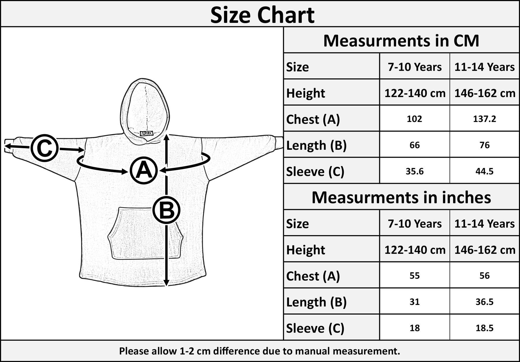 Kids Girls Boys Ultra Soft Oversized Hoodie Snuggle Plush Sherpa Fleece Lining