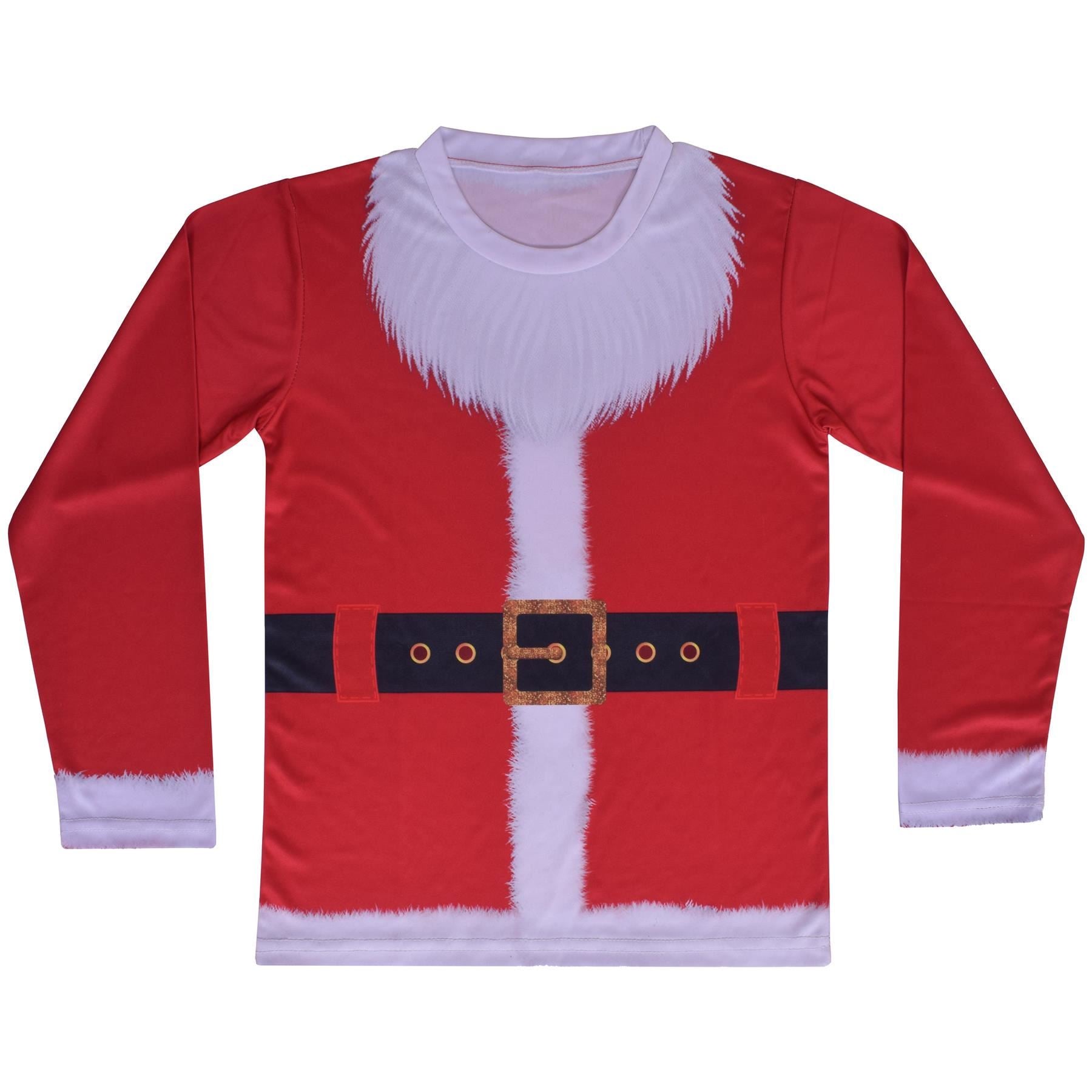 Kids Girls Boys Santa Christmas Costume Kids Father Christmas Outfit