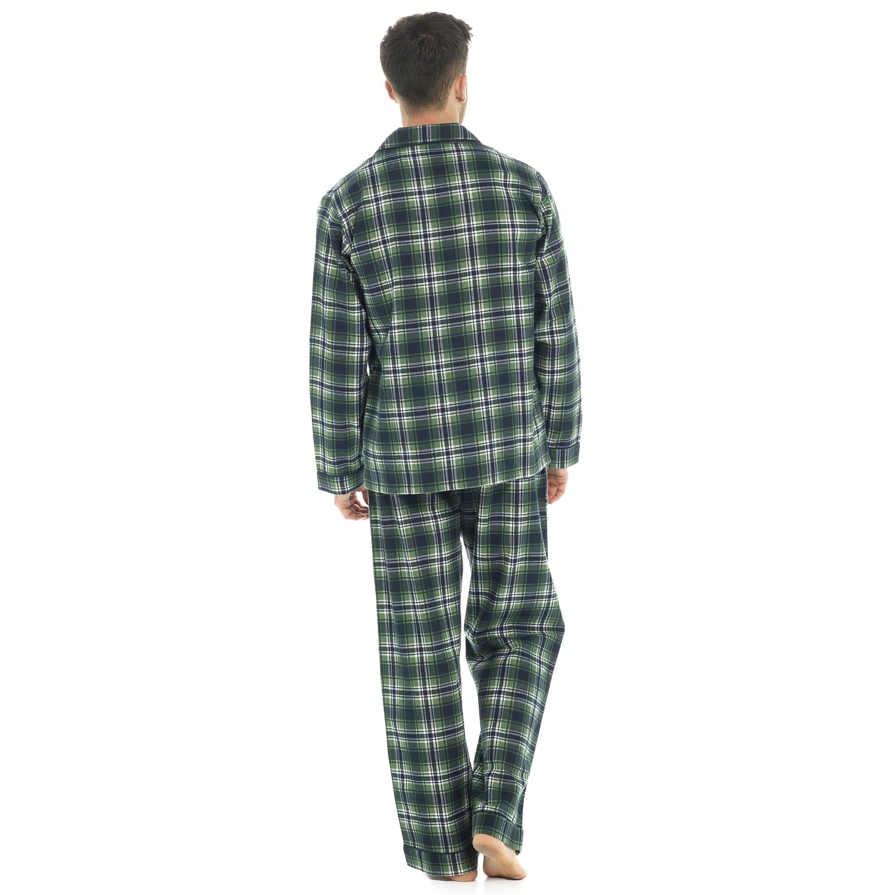 A2Z Mens Pyjama Check Long Sleeve T-Shirt Shorts Pyjamas 2 Pieces Nightwear Set