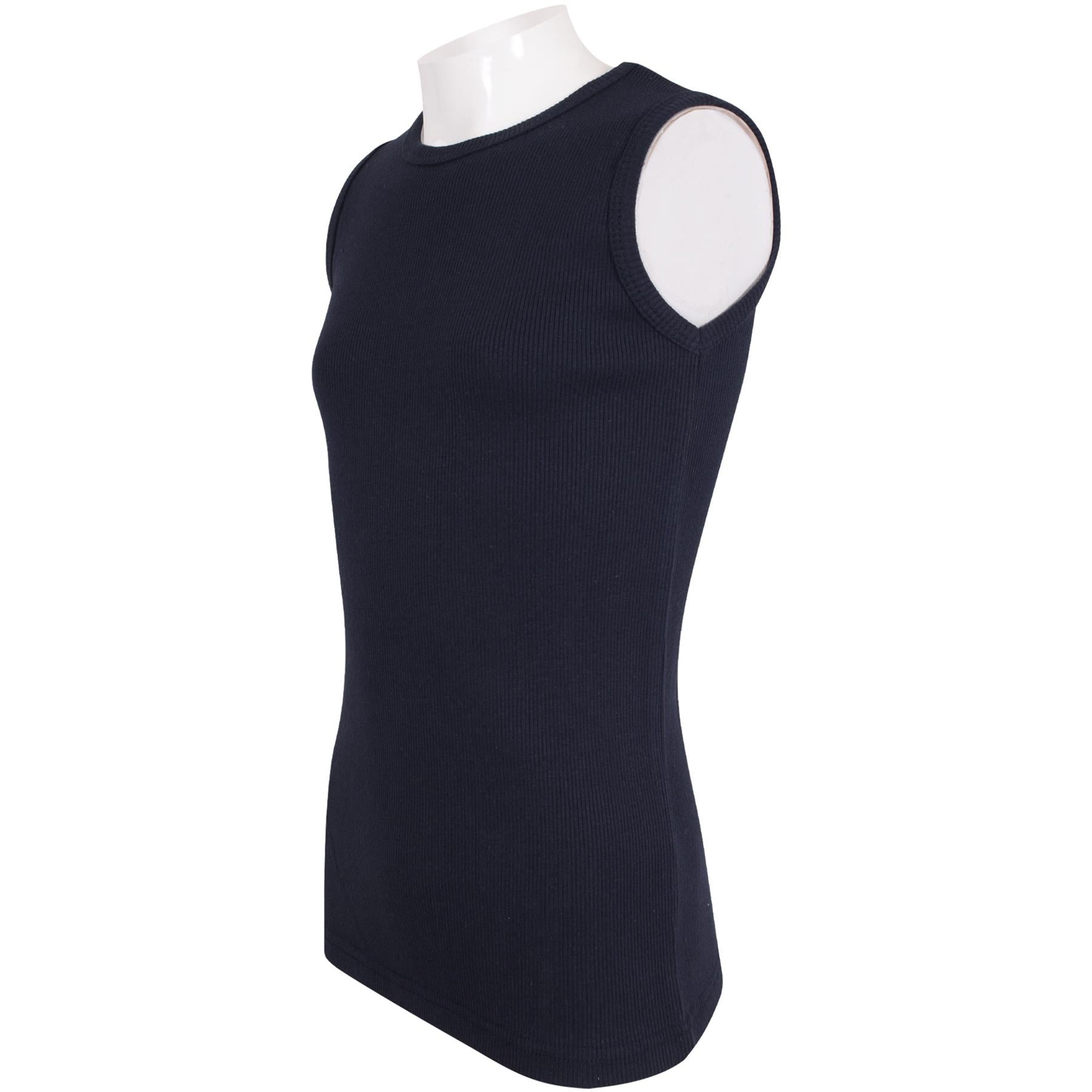 Kids Girls Ribbed Vest Top 100% Thick Cotton Fashion Tank Tops T Shirt 2-13 Year