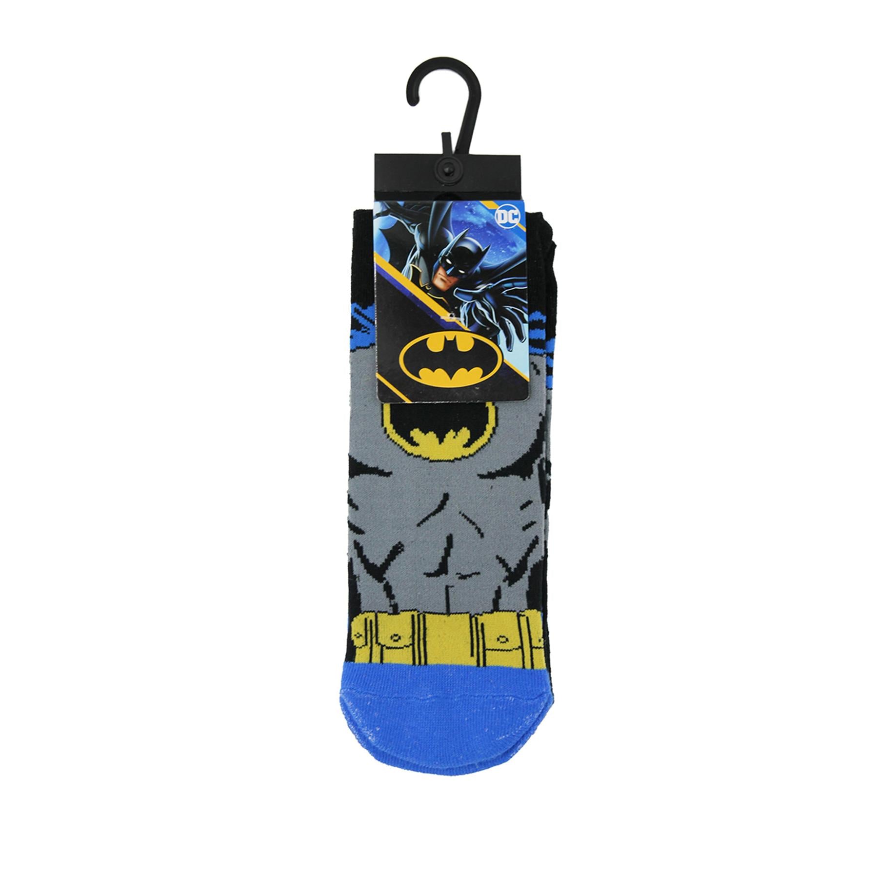 Mens Socks Pack Of 4 Batman Ankle Socks Officially Licensed Soft Footwear Sock