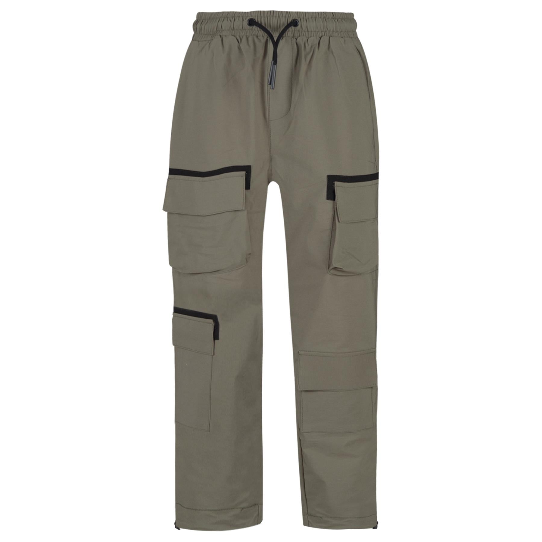 A2Z 4 Kids Boys Active Cargo Trousers Slim Fit Elasticated Waist Joggers Pants