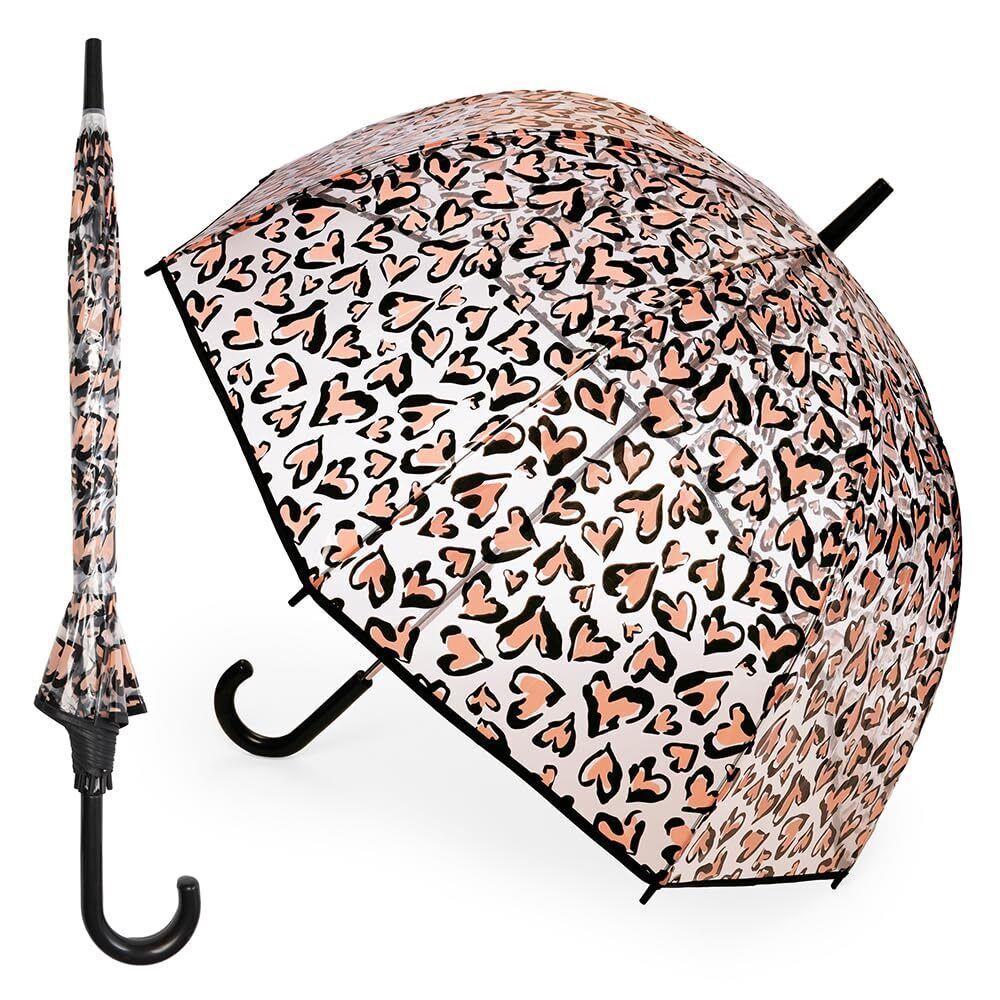 A2Z Ladies Transparent Dome Umbrella Wind and Rain Resist Outdoor Travel Brolly