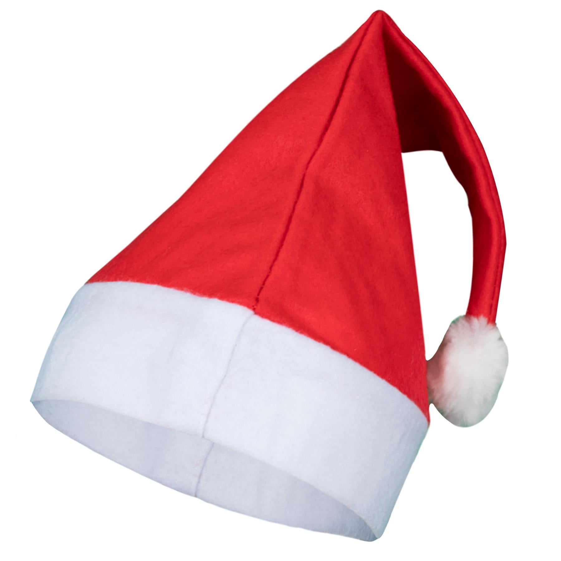 A2Z Christmas Santa Hat Pom Pom Fancy Dress Father Xmas Beanie Festive Hats