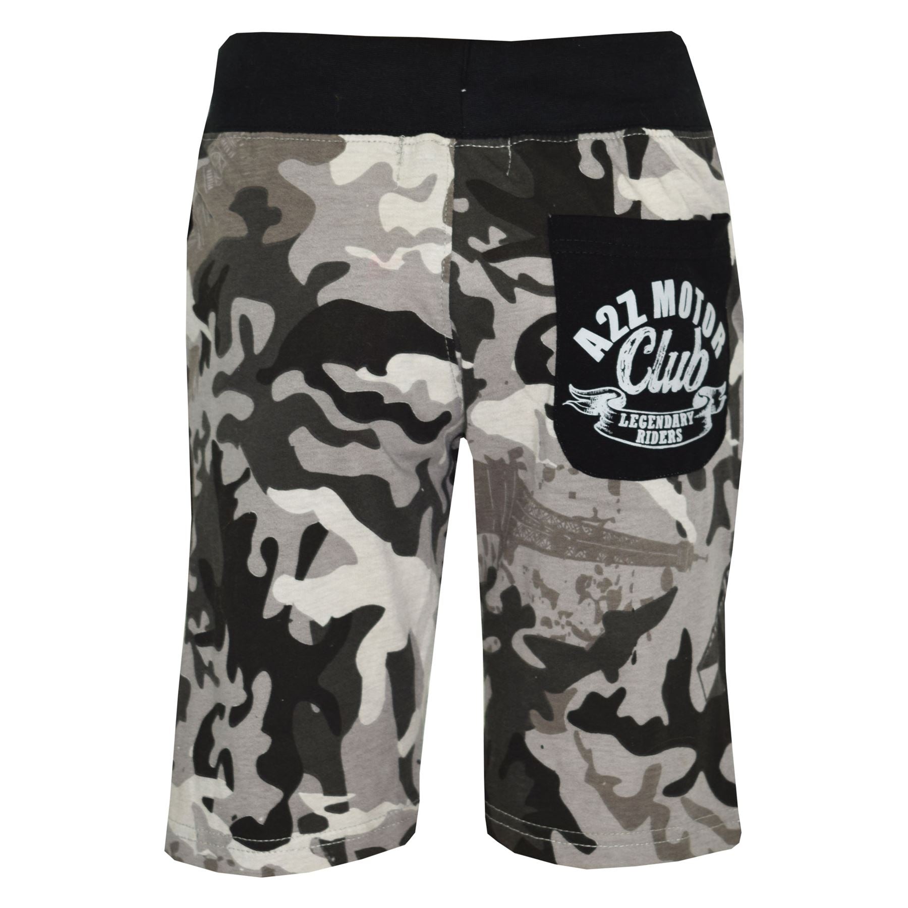 Kids Shorts Girls Boys Camouflage PE Shorts Knee Length Half Pant 5-13 Years