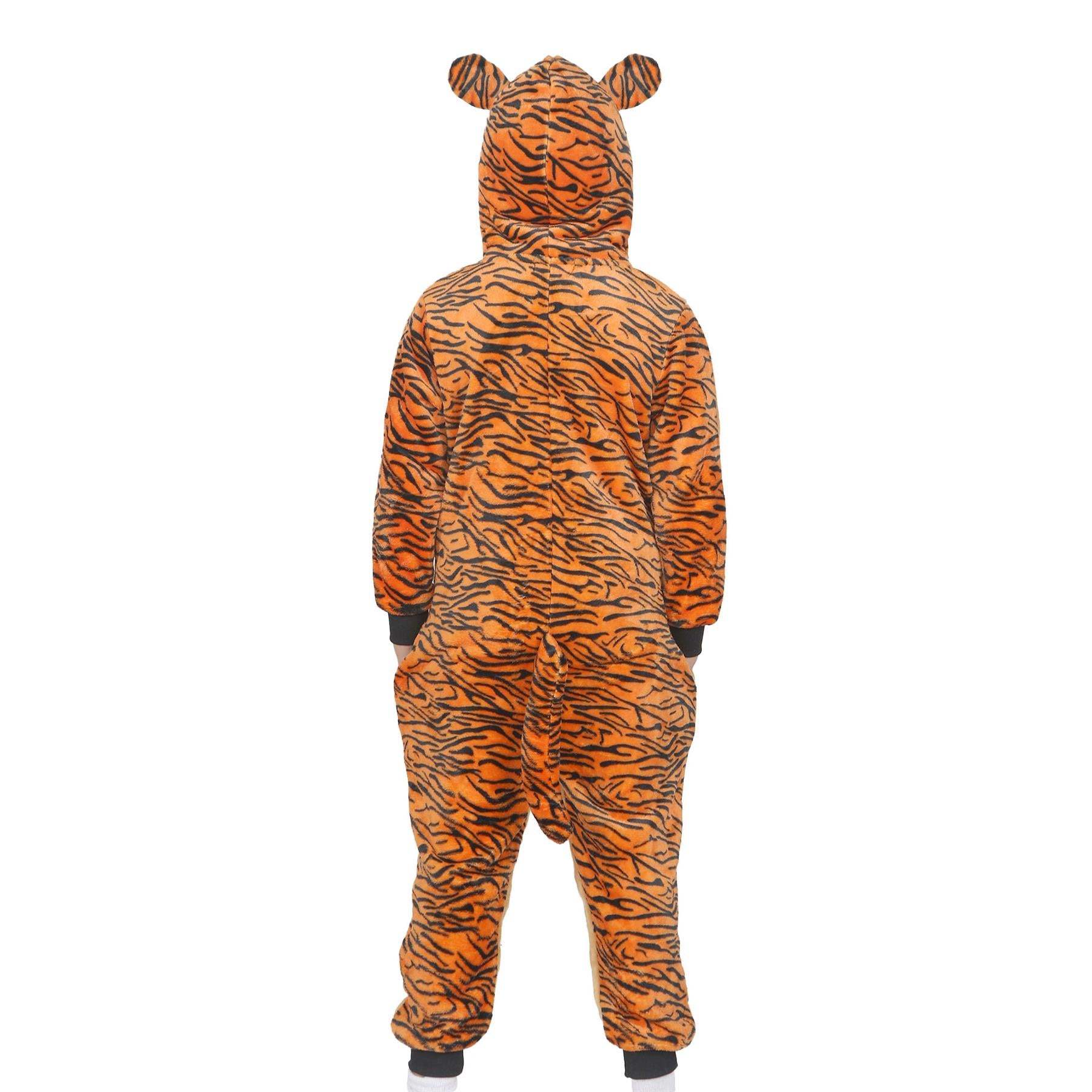 A2Z 4 Kids Unisex 2-Tone Tiger A2Z Onesie One Piece Tiger Cosplay Jumpsuit