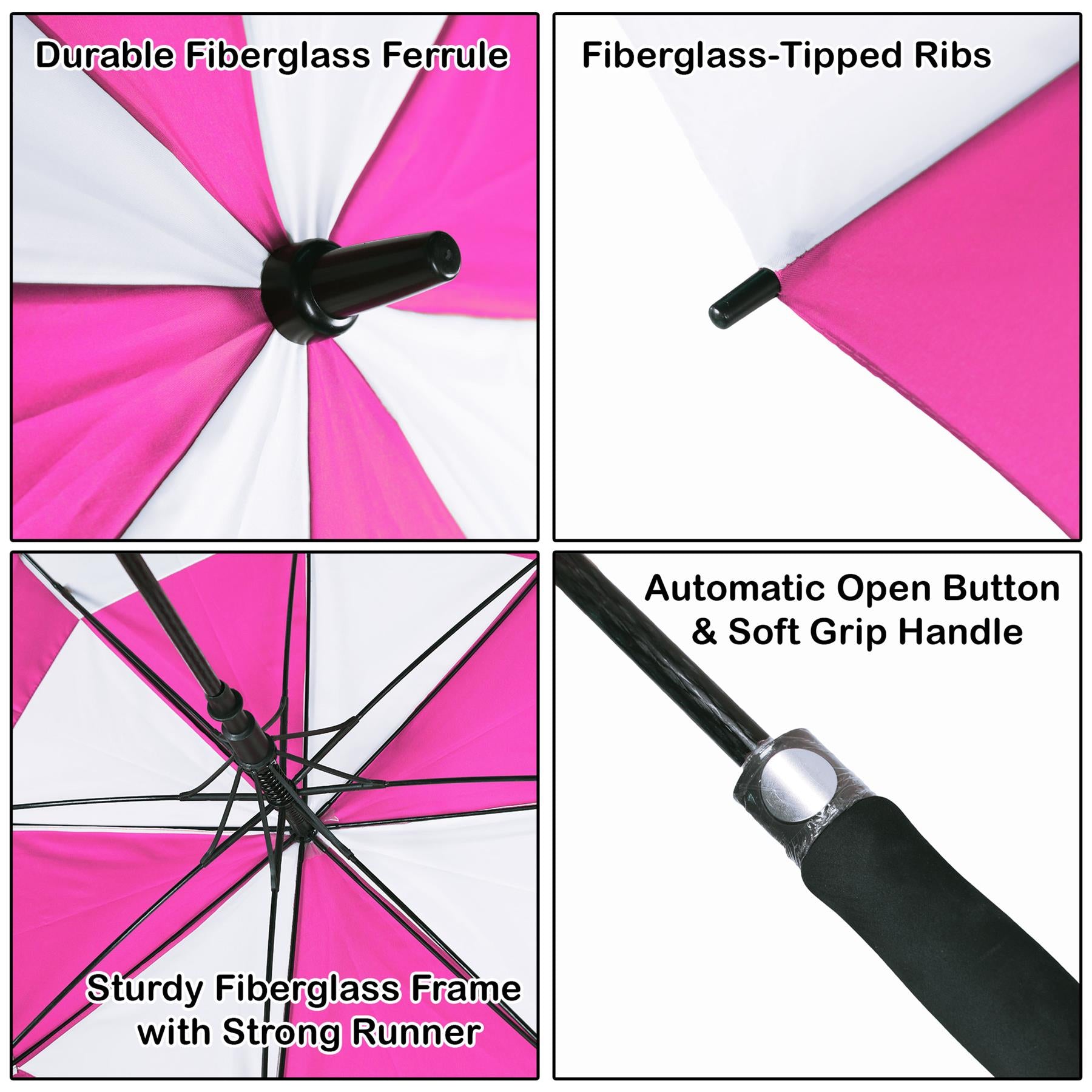A2Z Golf Umbrella Auto Open Wind Rain Resitant 152cm Double Canopy Vented Brolly