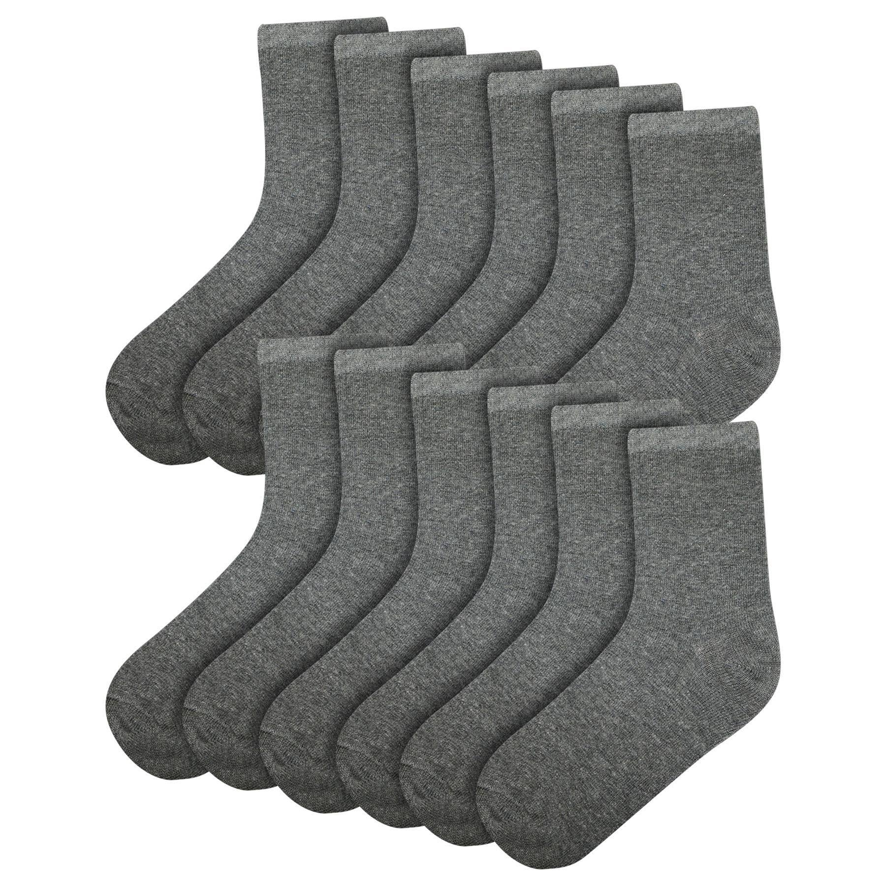 Mens Cotton Rich Plain Socks Pack Of 6 Luxurious Breathable Soft Socks For Mens