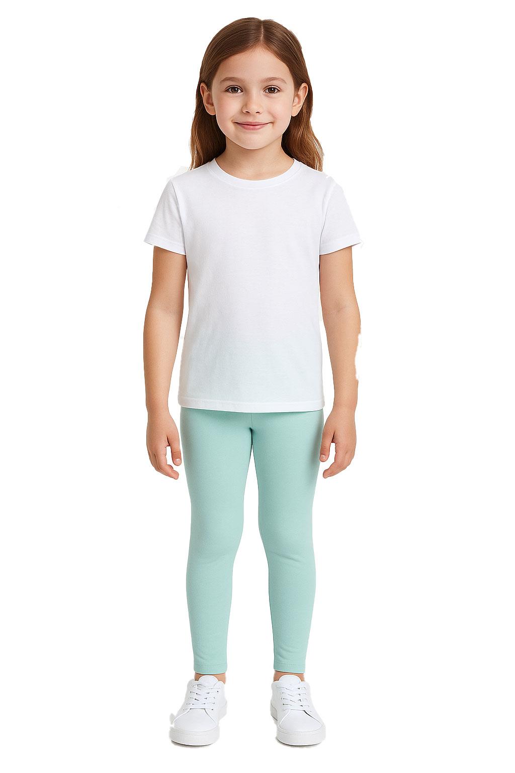 Gilrs Legging Kids Plain Color School Fashion Dance Leggings New Age 5-13 Years