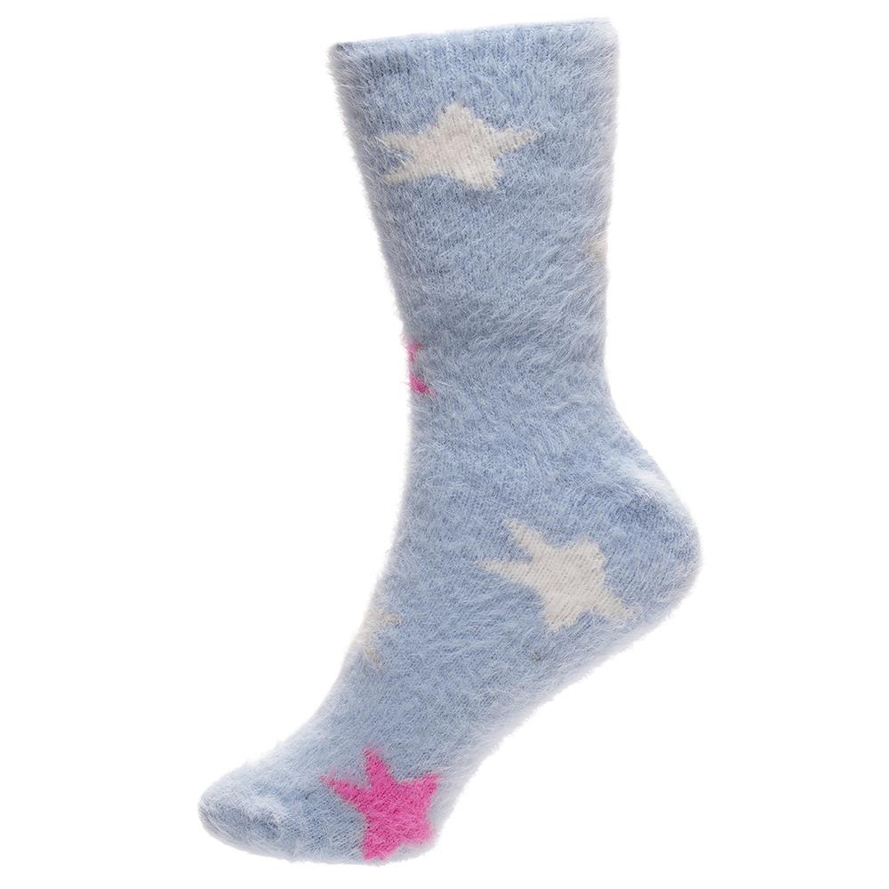 A2Z Ladies 2 Pack Novelty Chenille Cosy Socks Soft Brushed Warm Winter Socks