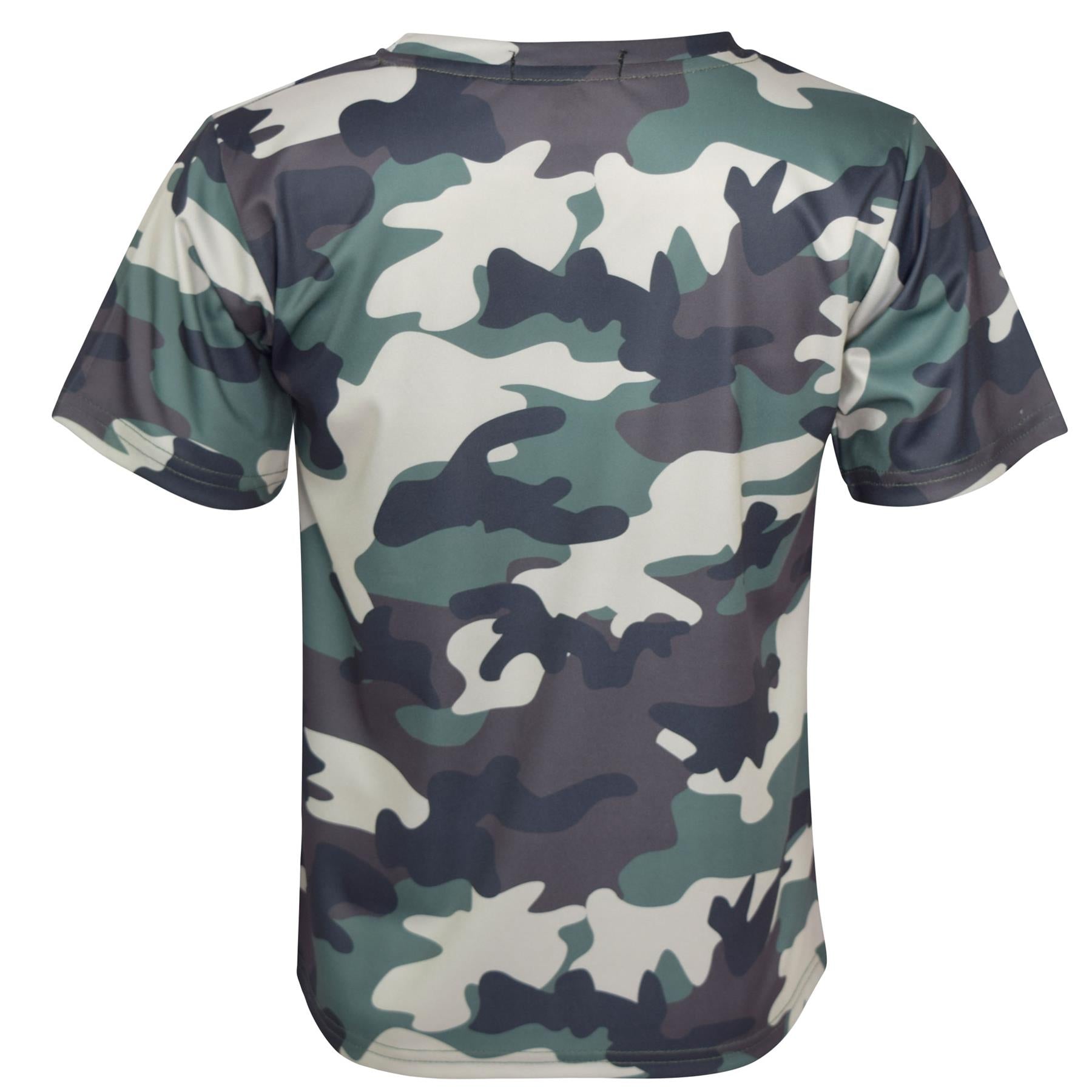 Kids Boys Active T Shirts Camouflage Sports Short Sleeves Summer Tops T-Shirts