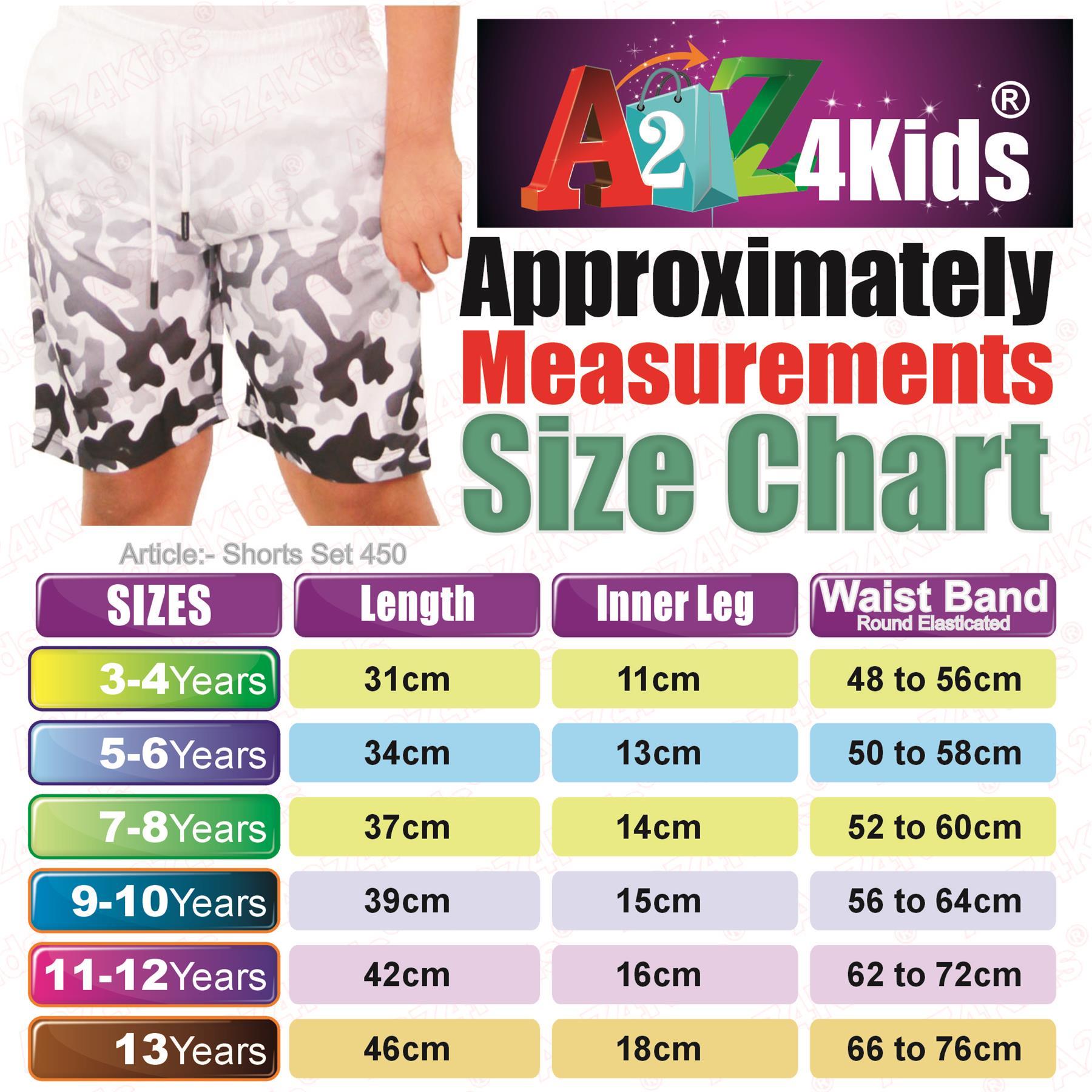 Kids Boys Gradient Colour Shorts Two Tone Fade New Summer Fashion Age 5-13 Years