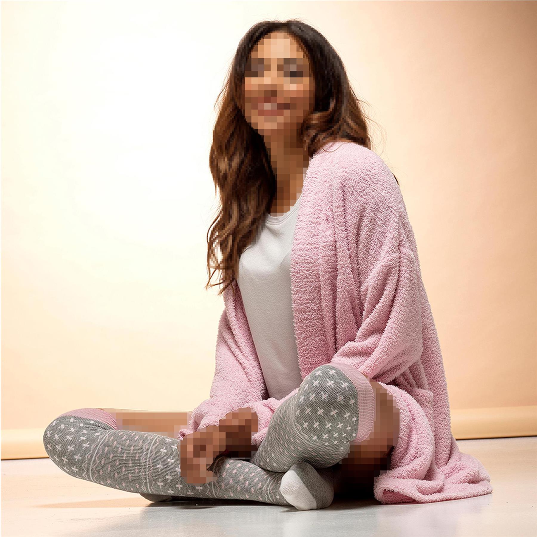 A2Z Ladies Wolf Harte Textured Fluffy Fleece Cardi Dressing Gown Warm Loungewear