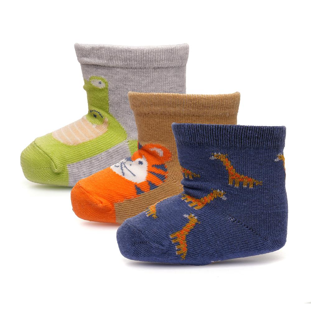 Infant 6 Pack Baby Girls Boys Animal Design Comfortable Newborn Footwear Socks