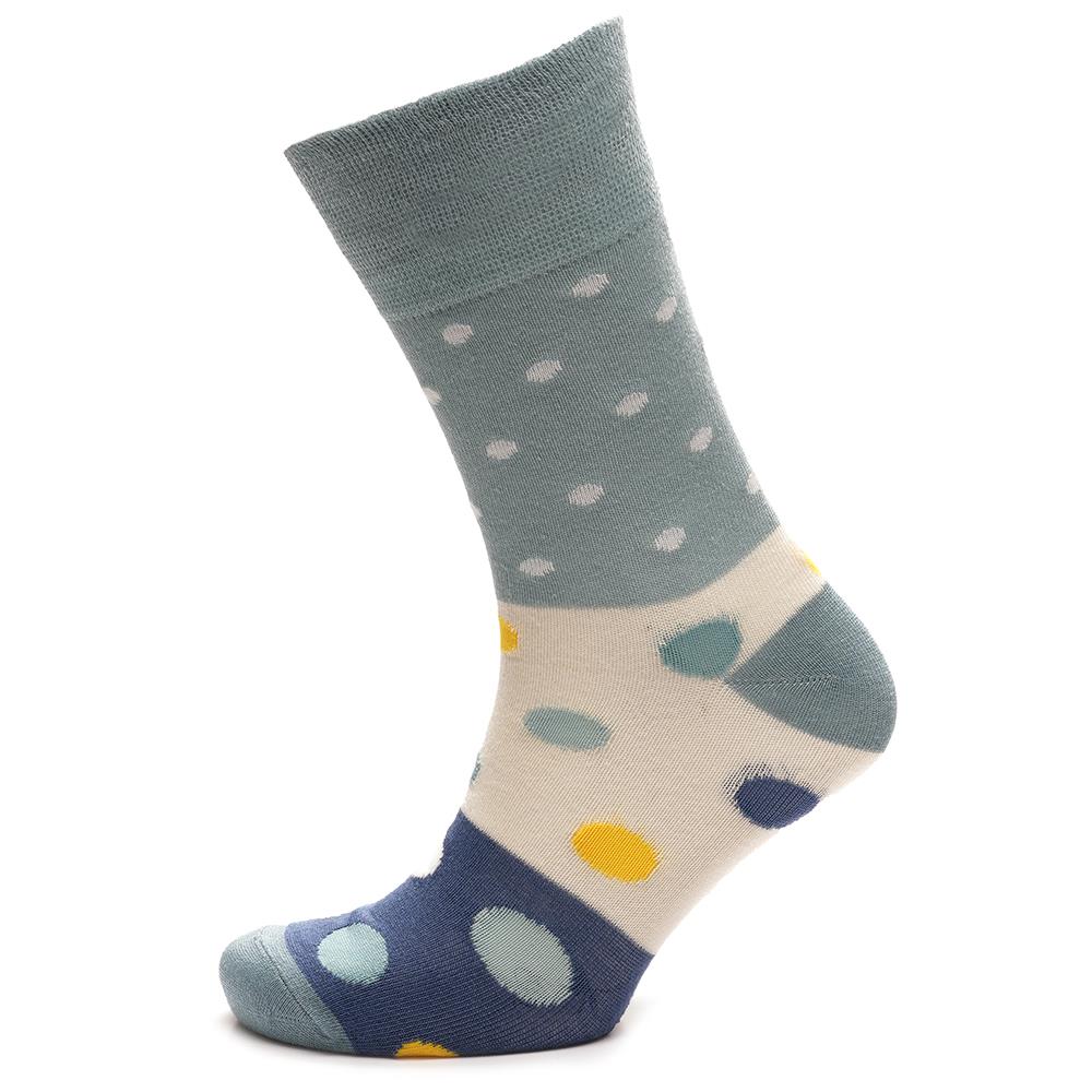 Ladies 3 Pack Bamboo Socks Non Elastic Heel & Toe Design Striped & Spotty Socks