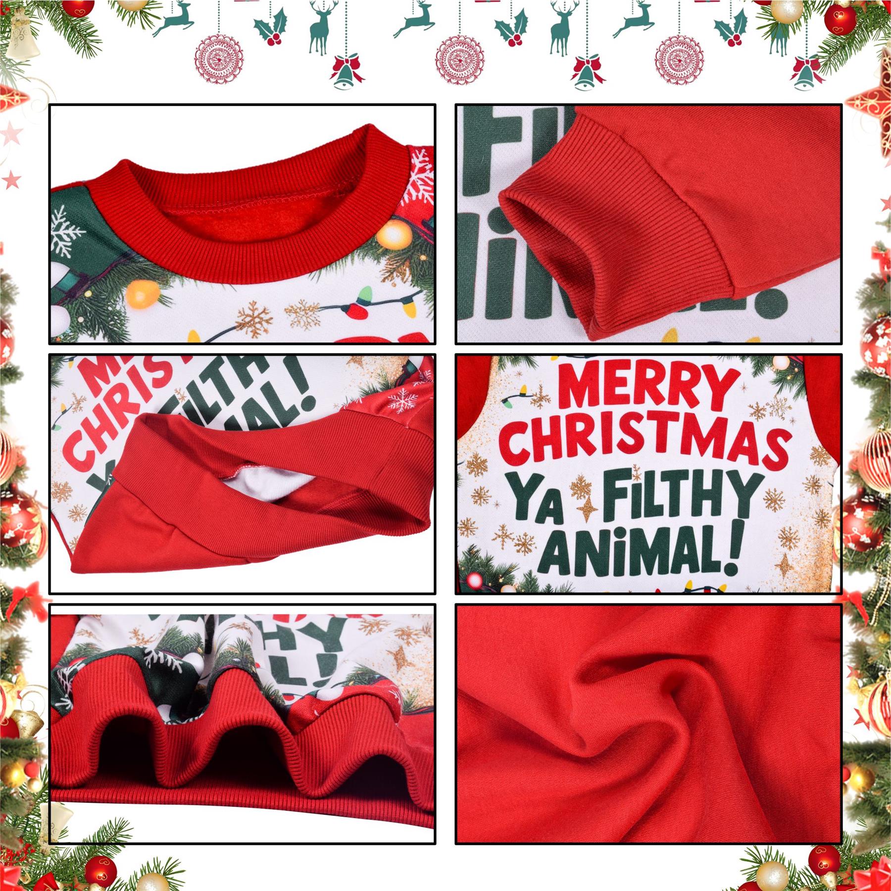 A2Z Mens Women Merry Christmas Ya Filthy Animal Jumper Hoodies Xmas Sweatshirts