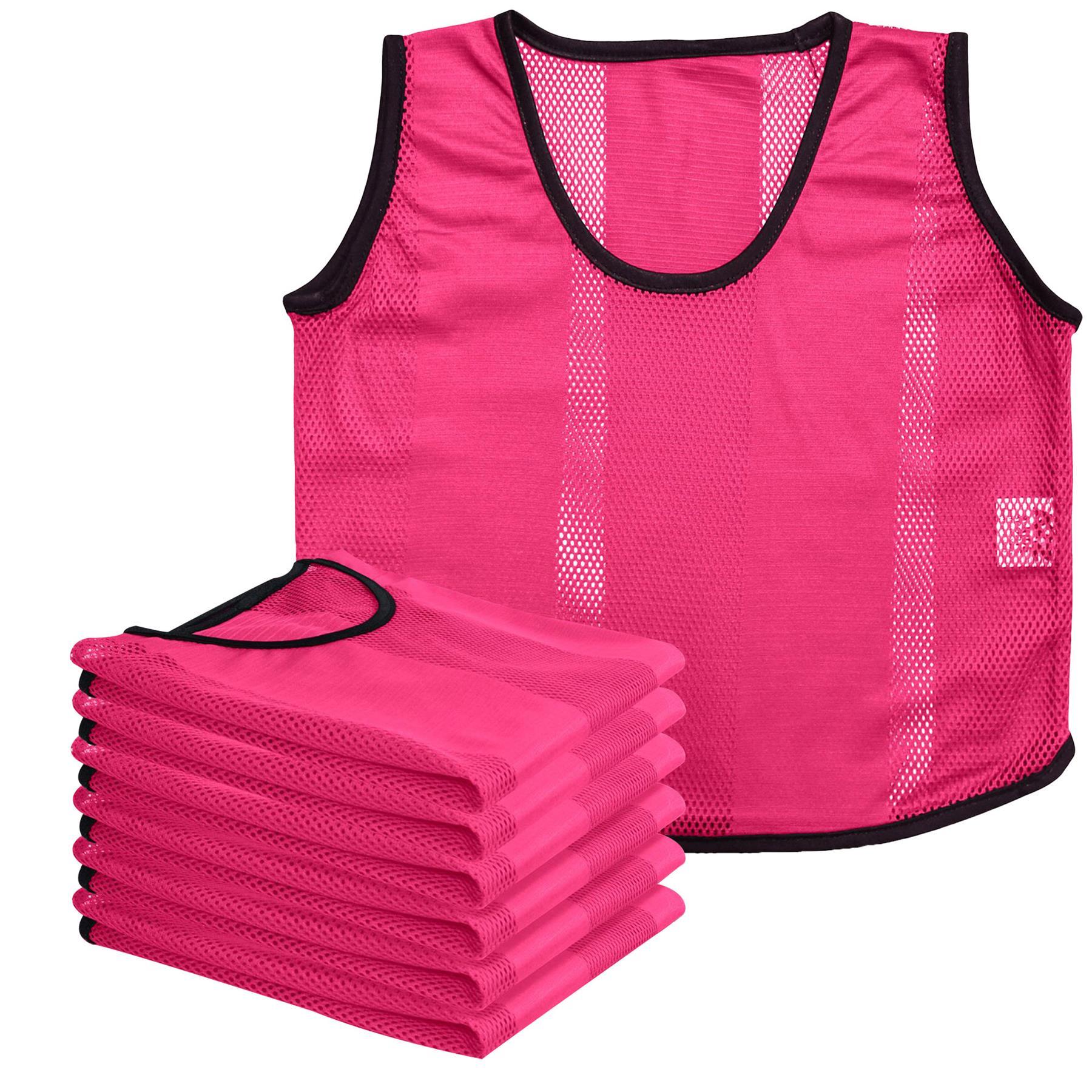 A2Z 6 Pack Sports Mesh Bibs Comfortable During Football Rugby Sports For Adult