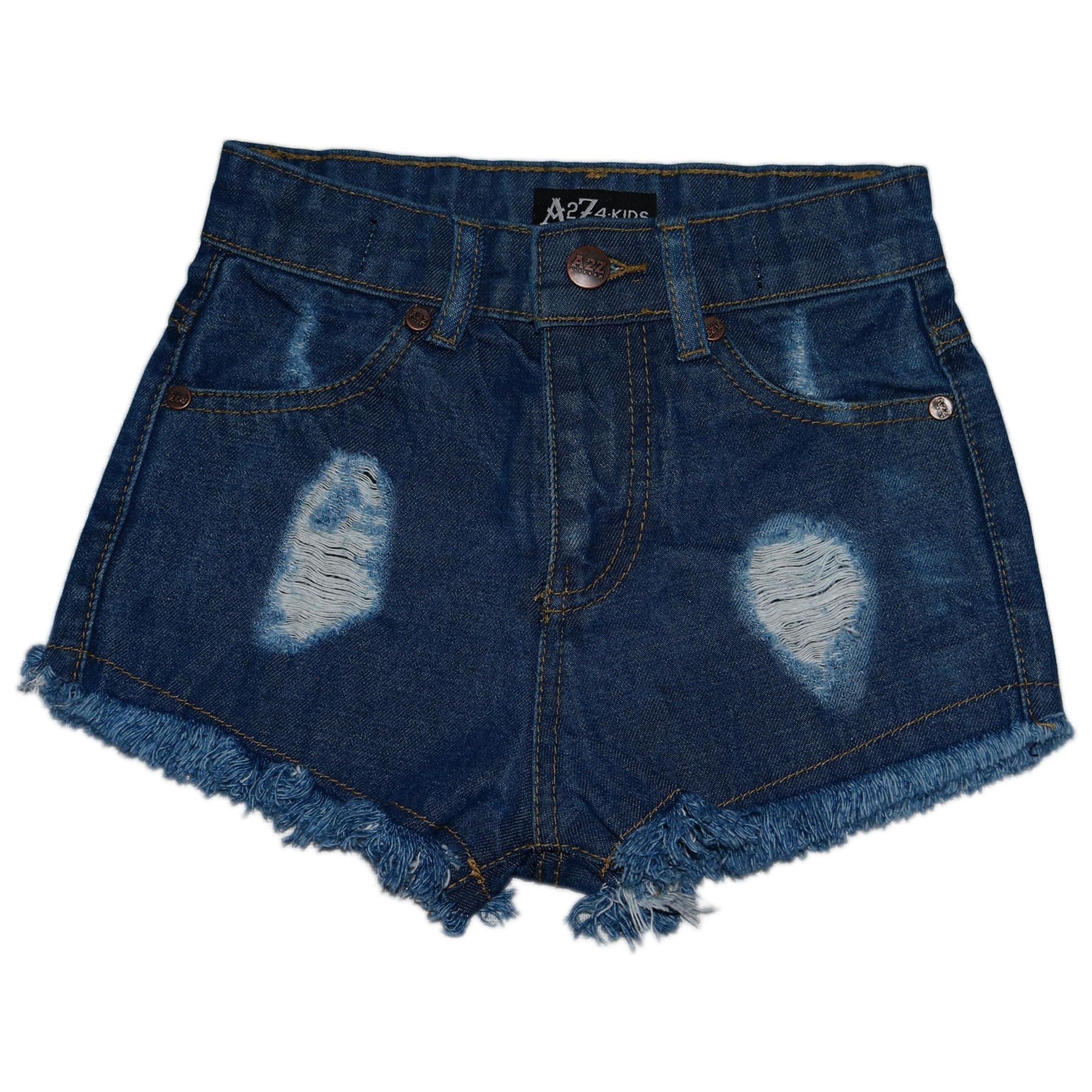 Kids Girls Shorts Ripped Jeans Hot Pants Summer Denim Short