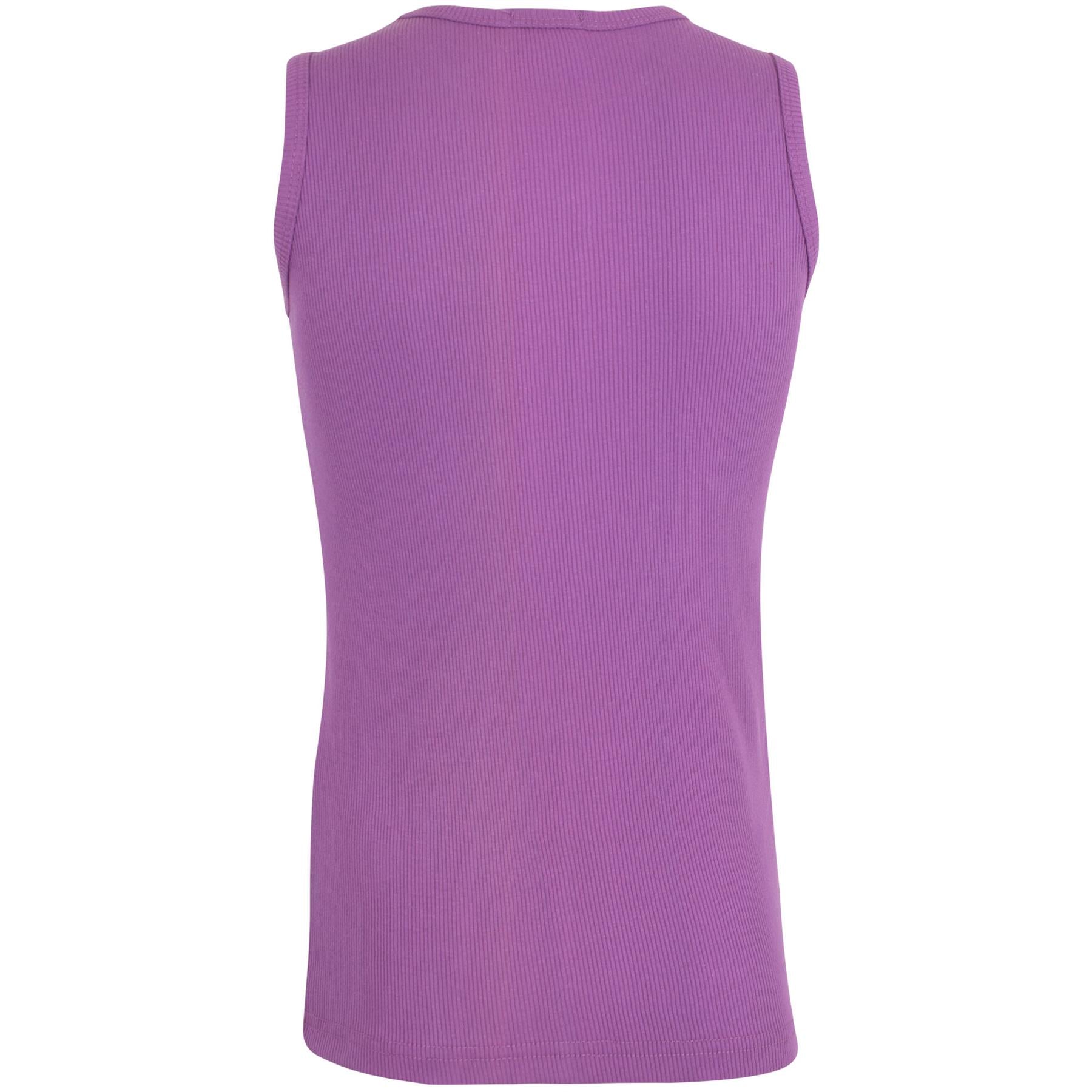 Kids Girls Ribbed Vest Top 100% Thick Cotton Fashion Tank Tops T Shirt 2-13 Year