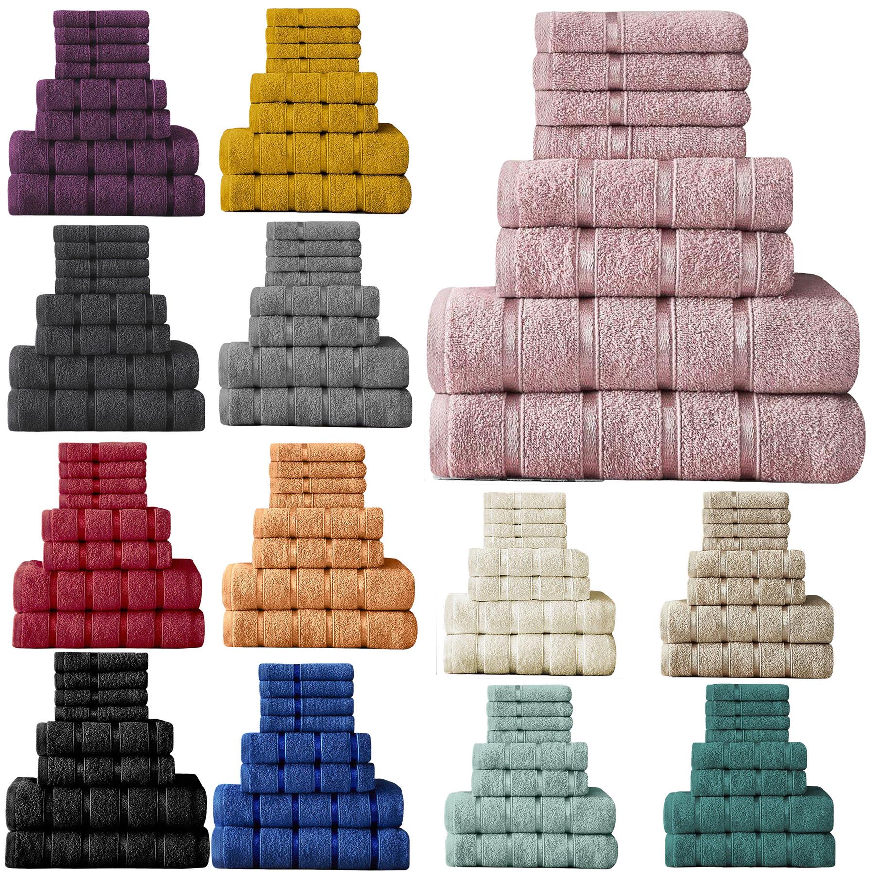 8 Piece Soft & Absorbent Towel Bale Set