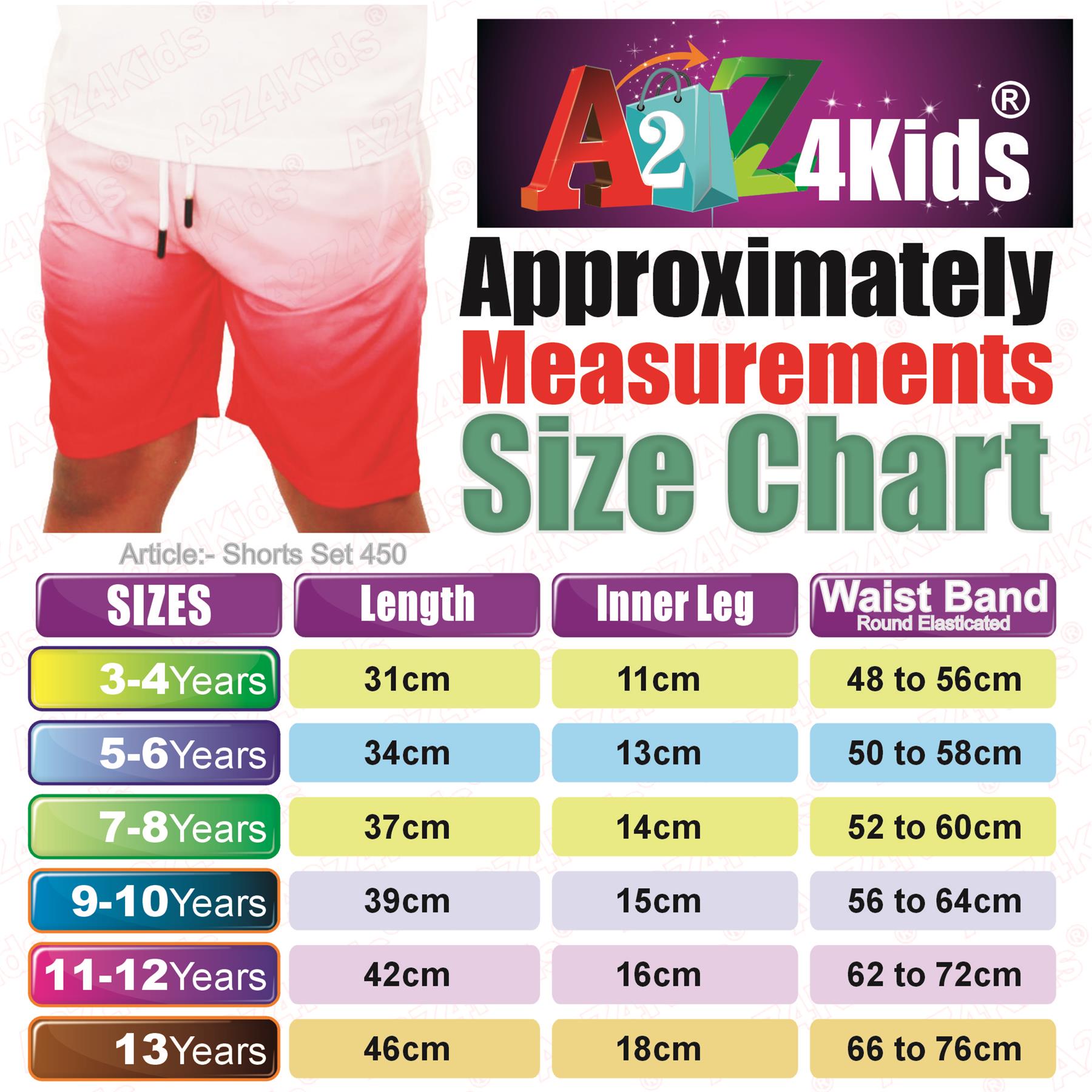 Kids Boys Gradient Colour Shorts Two Tone Fade New Summer Fashion Age 5-13 Years