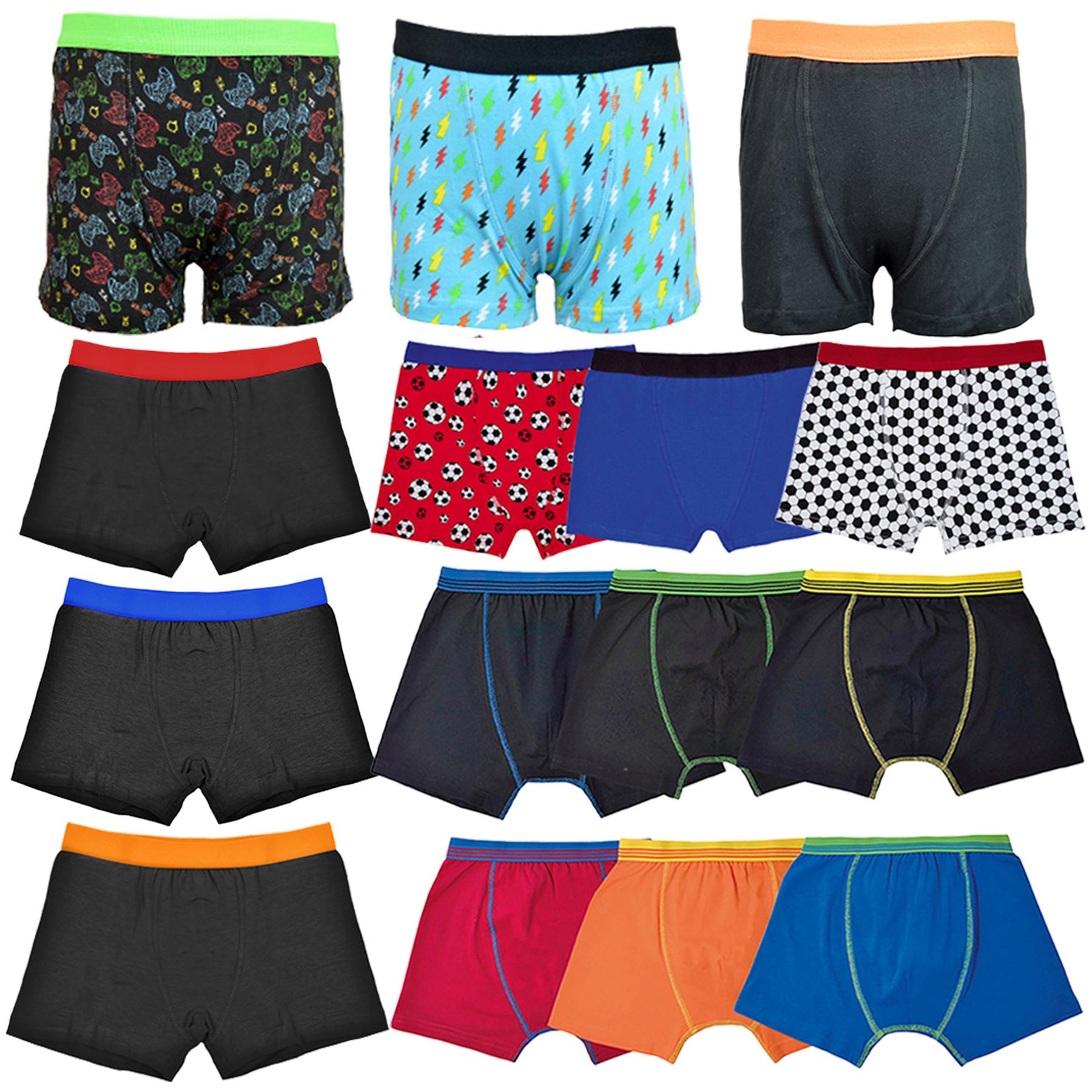 A2Z 4 Kids Boys Trunks Pack Of 3 Football Gaming Knickers Cotton Mix Underpants