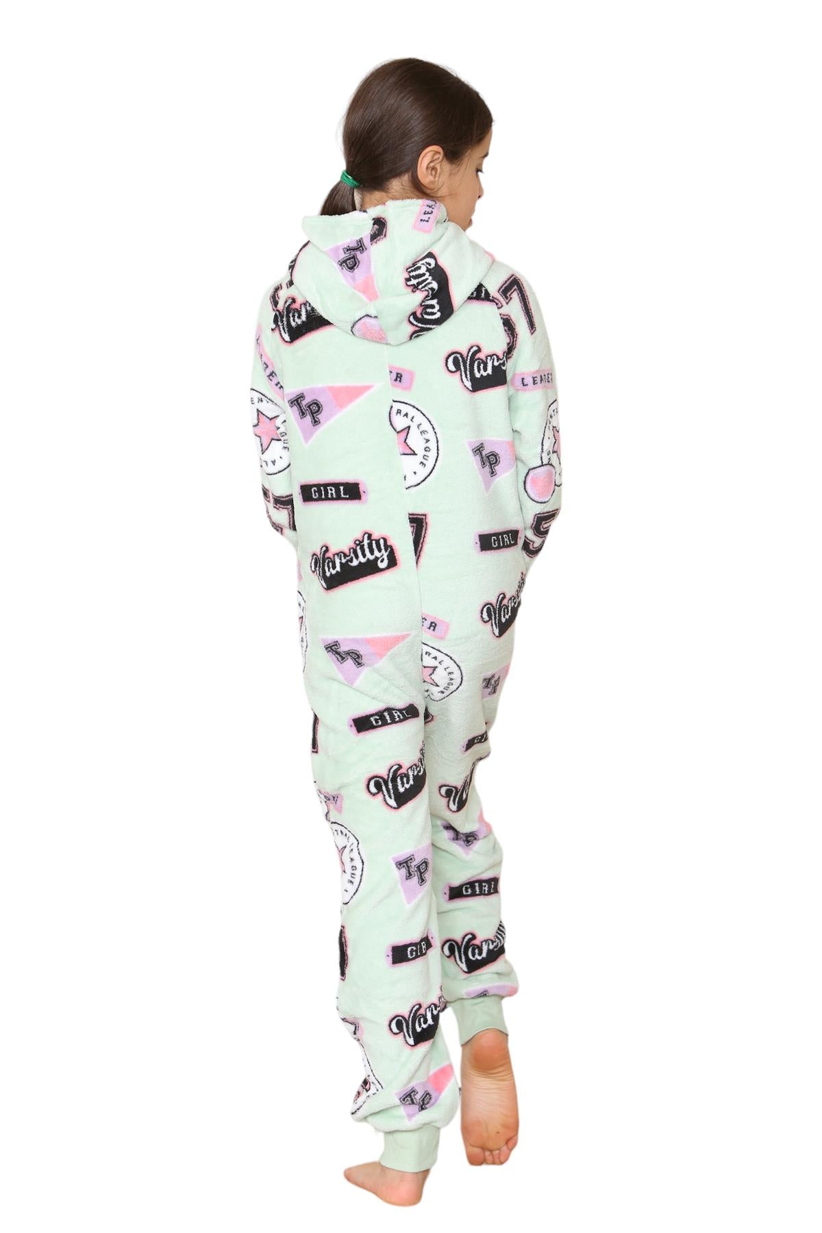 A2Z Kids Varsity Print Onesie Pyjama Sets for Boys and Girls Childrens Jumpsuit