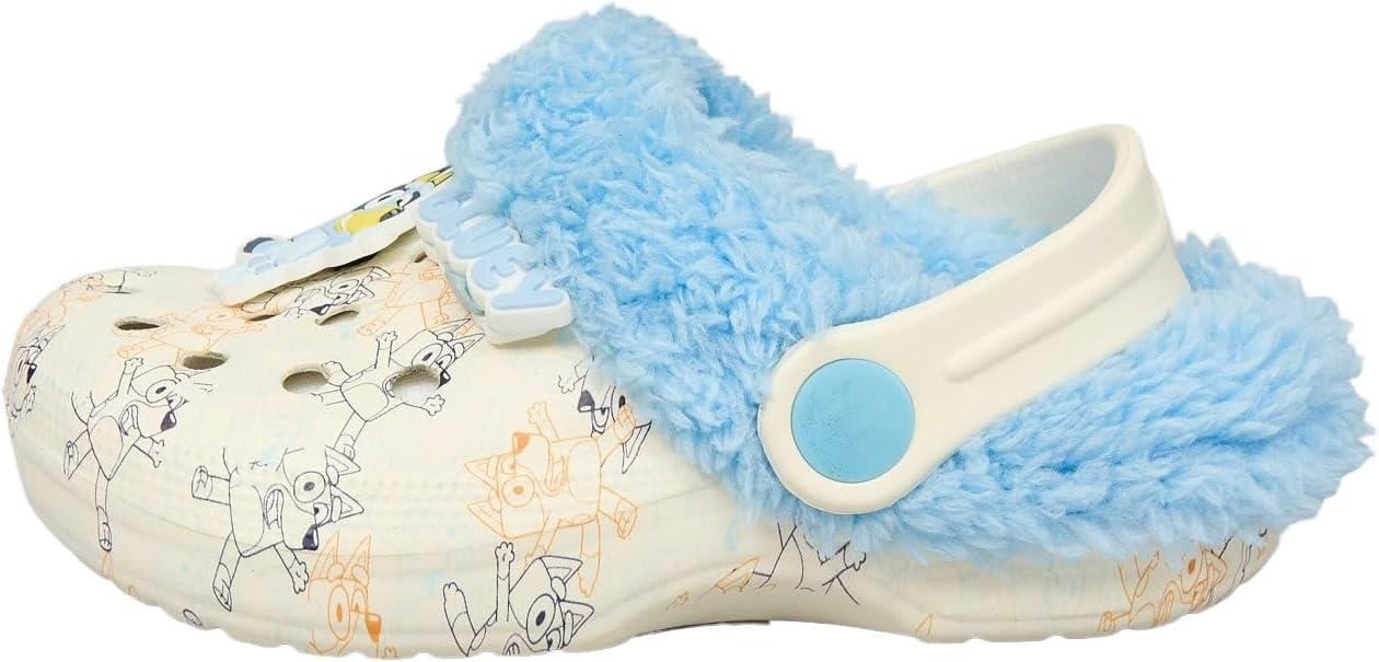 Officially Licensed Bluey Kids Fleece-Lined Clogs with Soft Plush Interior Shoes