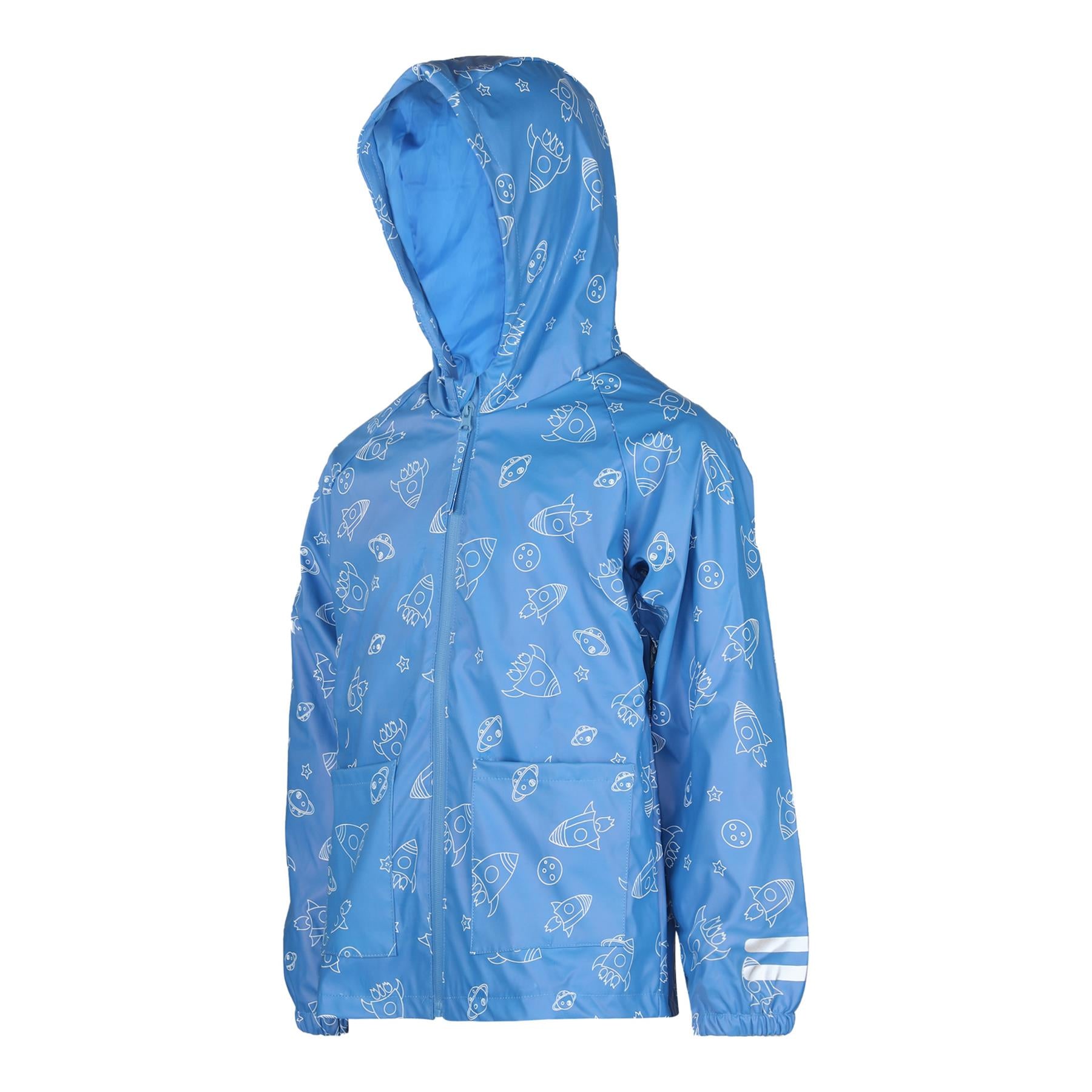 Kids Girls Boys Raincoat Wind Resistant Lightweight Hooded Waterproof Jackets