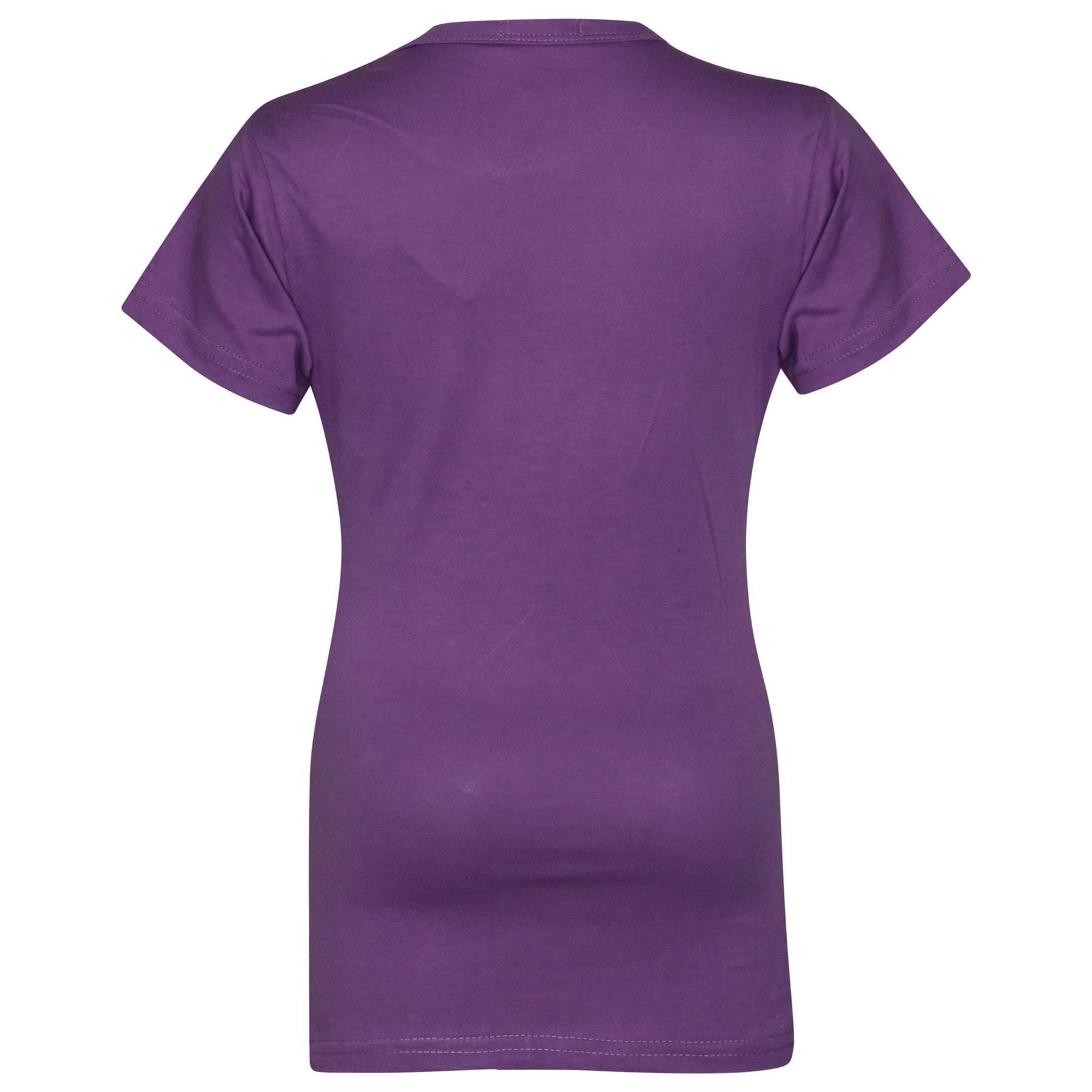 Girls 100% Cotton Plain School T Shirt