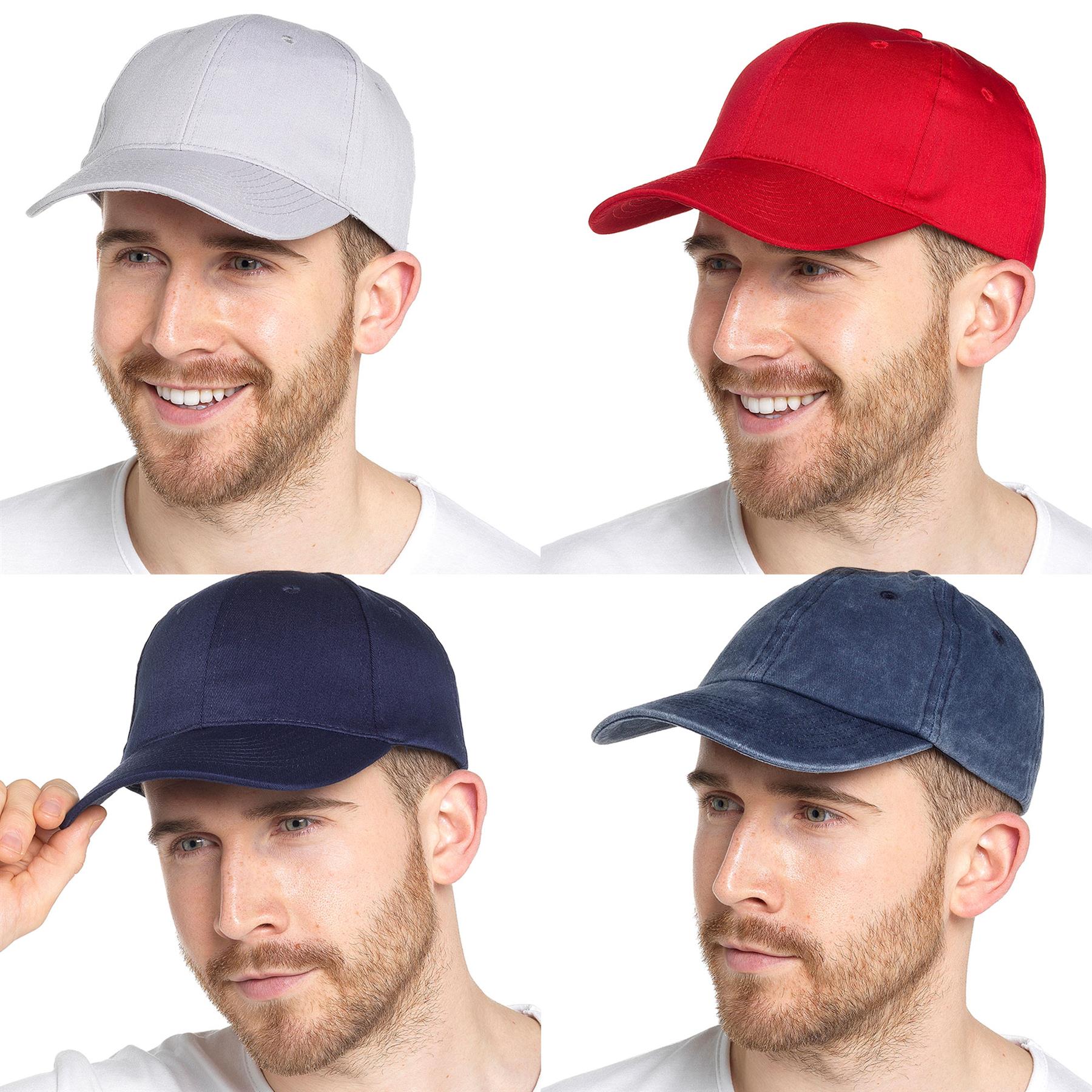 A2Z Mens Plain Baseball Cap Breathable Nylon Classic Crew Cap Snapback