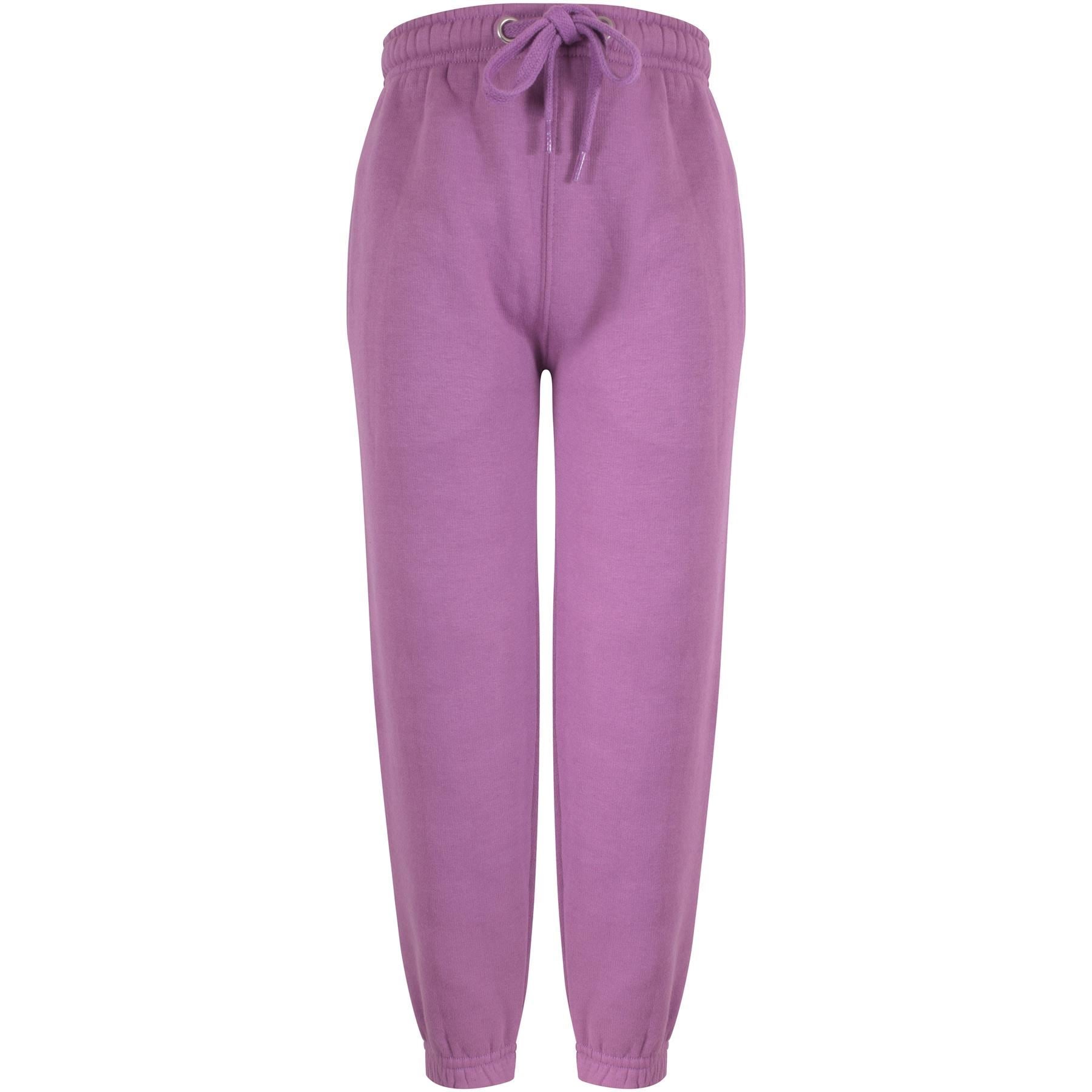 Kids Girls Boys Fleece Trouser Jogging Bottoms Sweatpants