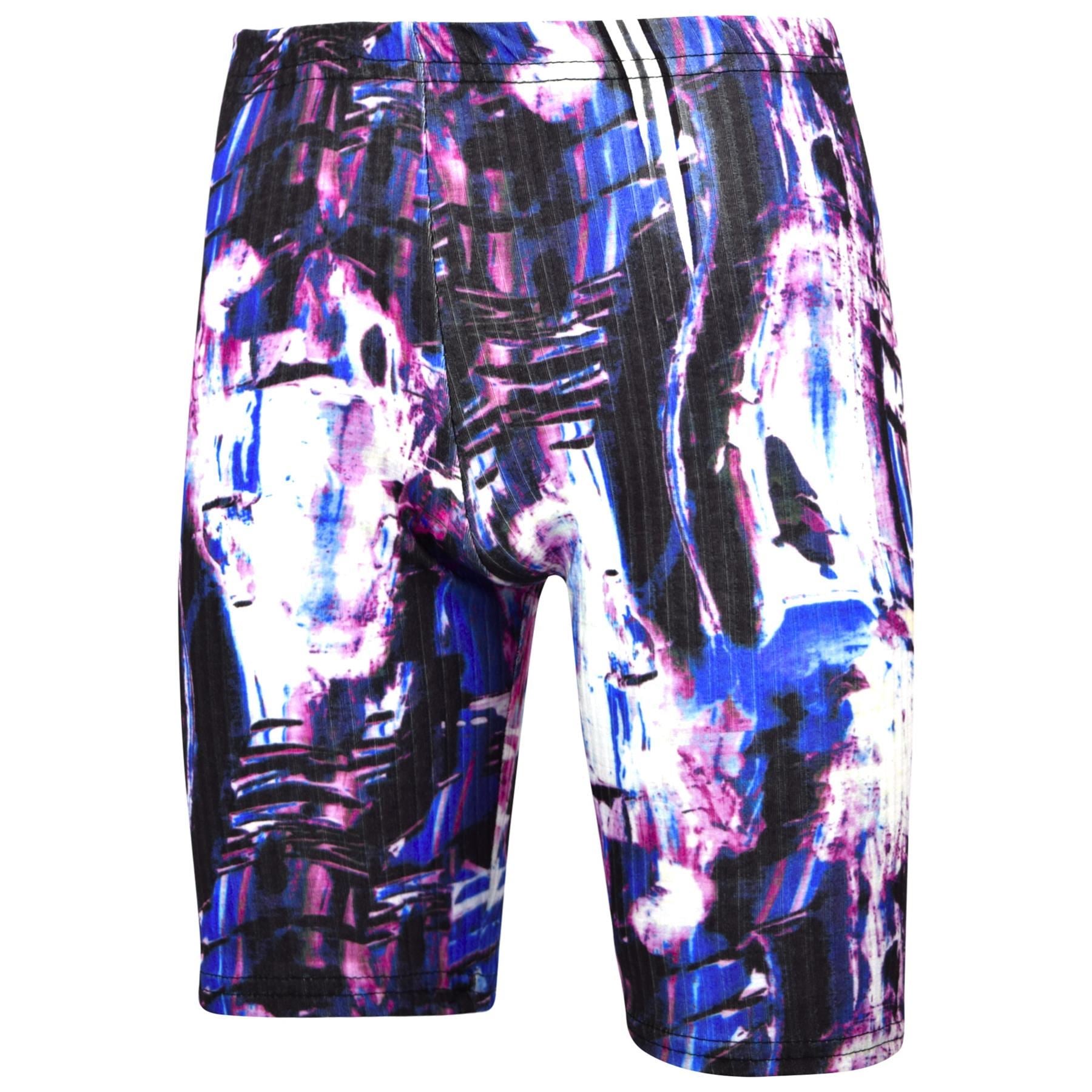 Kids Girls Shorts Tie Dye Printed Summer Fashion Stretchy Knee Length Half Pants