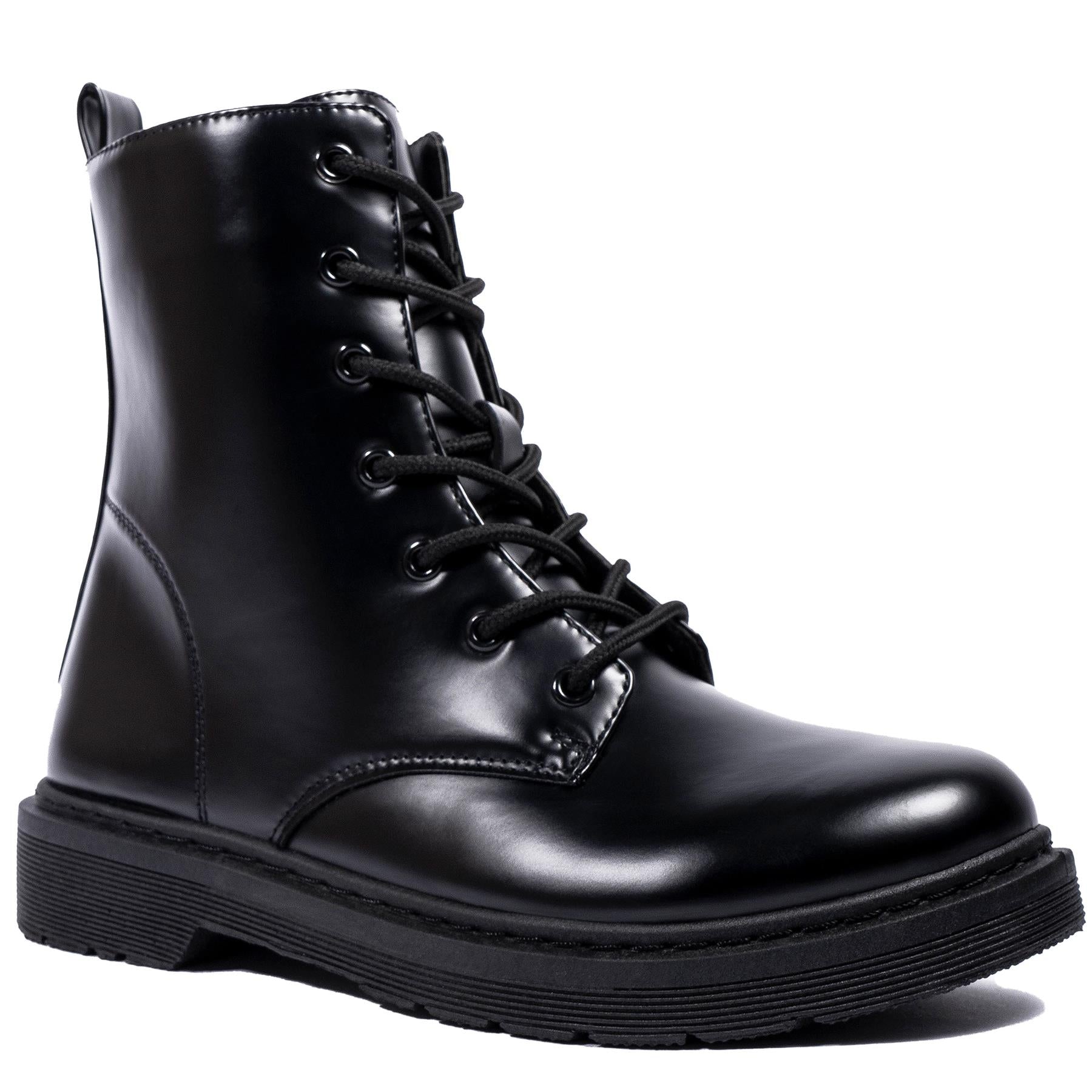 A2Z PU Leather Military Tactical Work Police Patrol Army Boots Boys Mens Womens