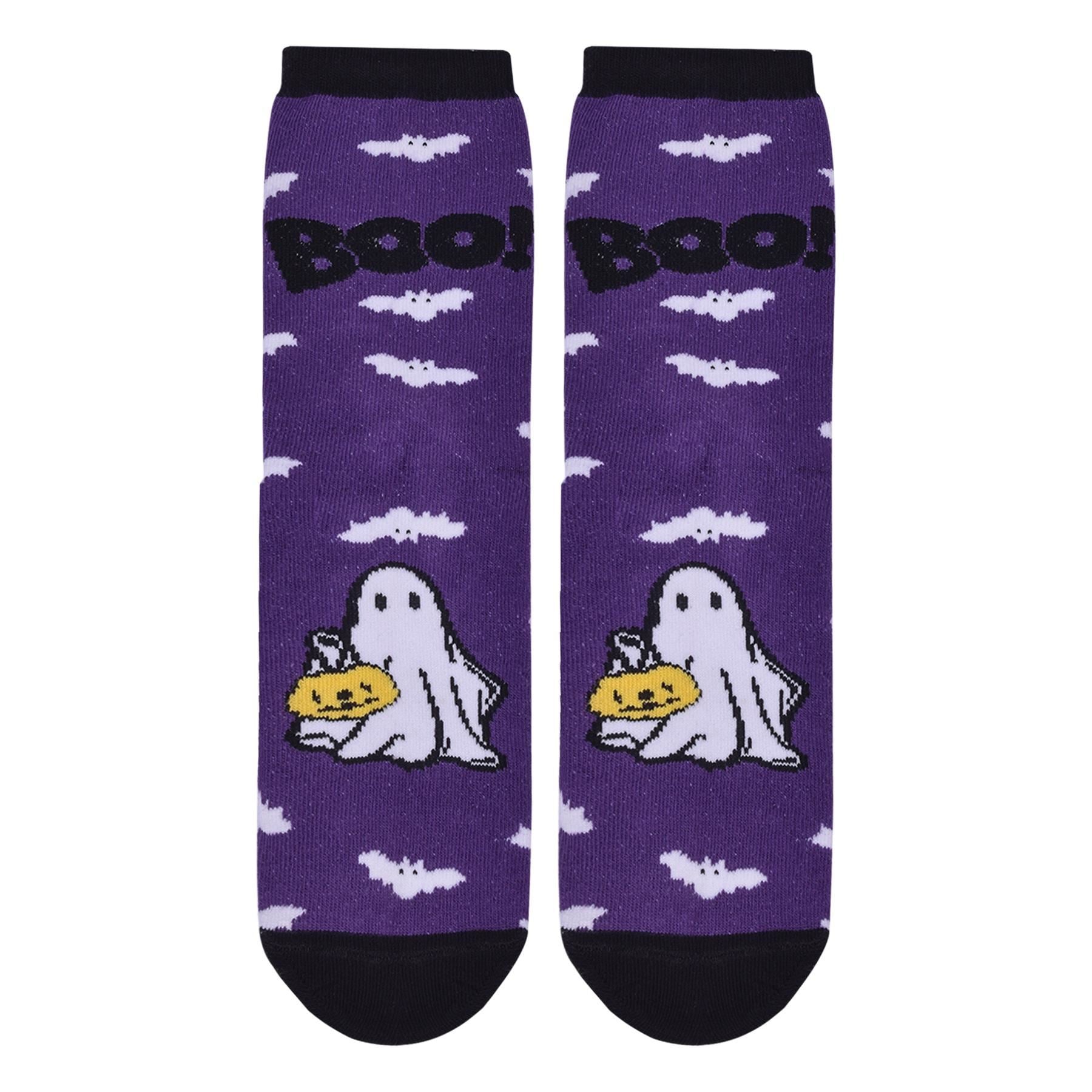 A2Z 4 Kids Girls Boys Novelty Halloween Skeleton Boo Spider Web Warm Crew Socks