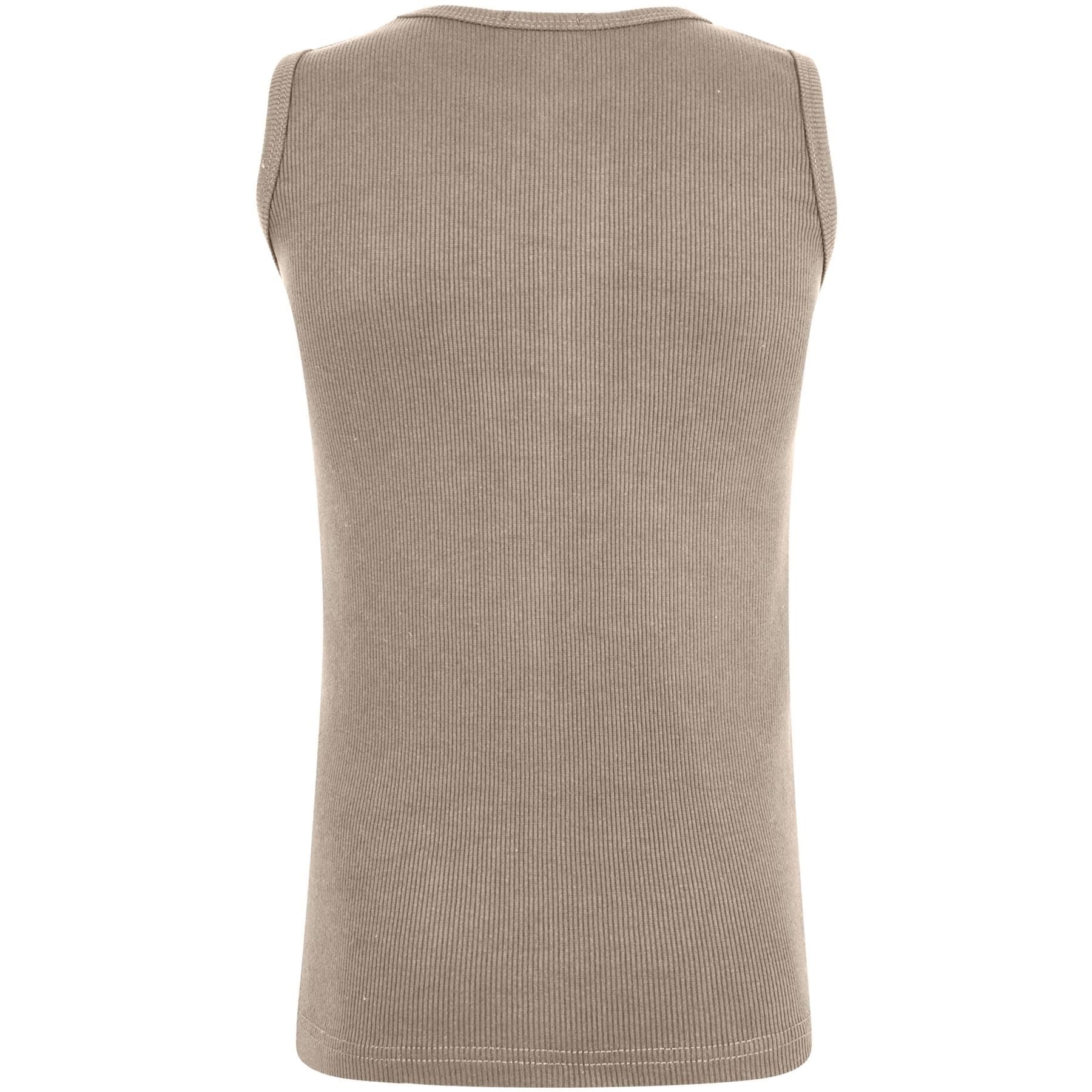 Kids Girls Boys Childrens Vest Top Tank Top Fitted 100% Rich Cotton 2-13 Years