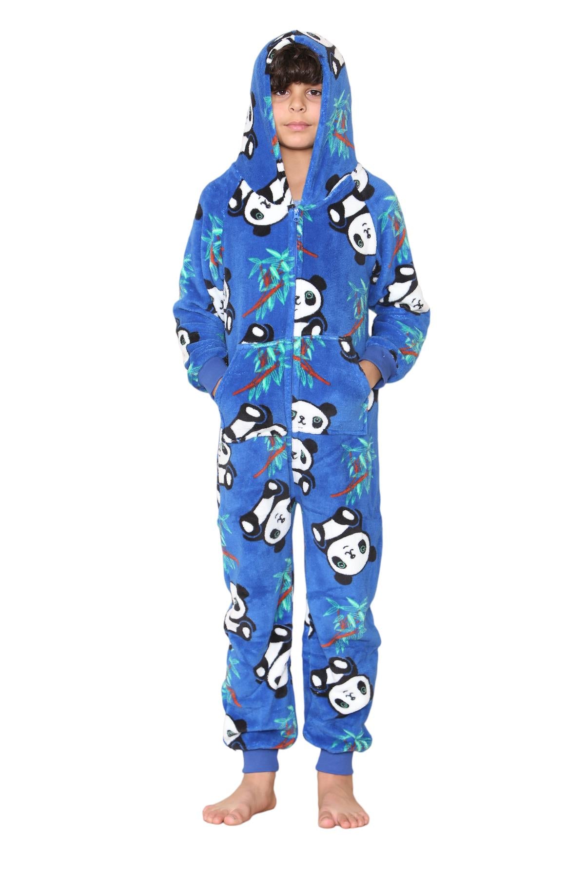 A2Z 4 Kids Panda Print Onesie Pyjama Sets for Boys and Girls Childrens Jumpsuit