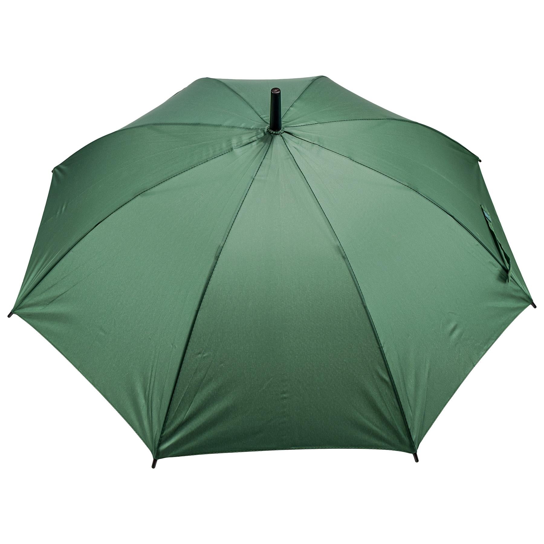 A2Z Kids Stick Umbrellas Green Walking Umbrella Crook Handle Brolly 96cm Canopy