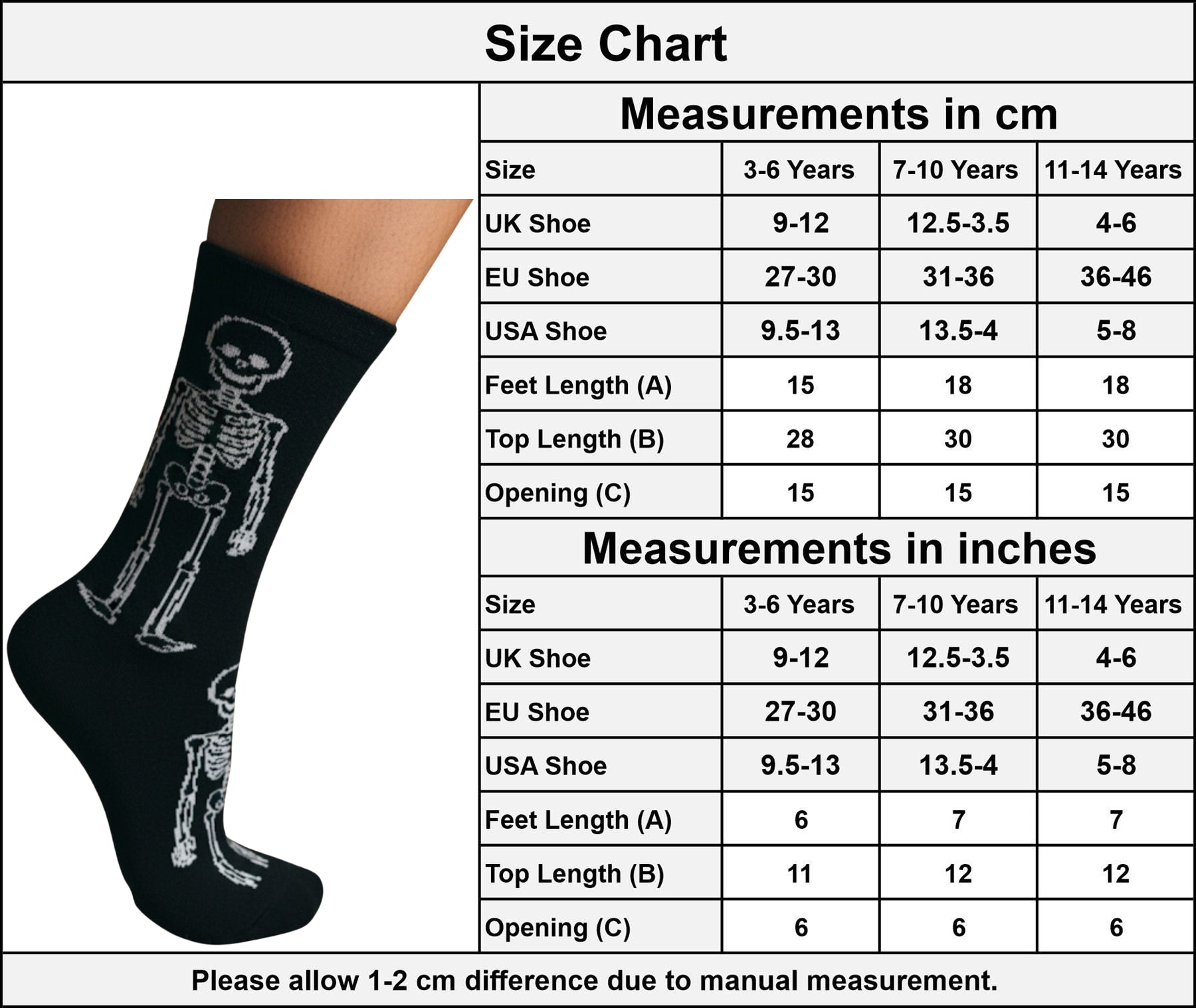 A2Z 4 Kids Girls Boys Novelty Halloween Skeleton Boo Spider Web Warm Crew Socks