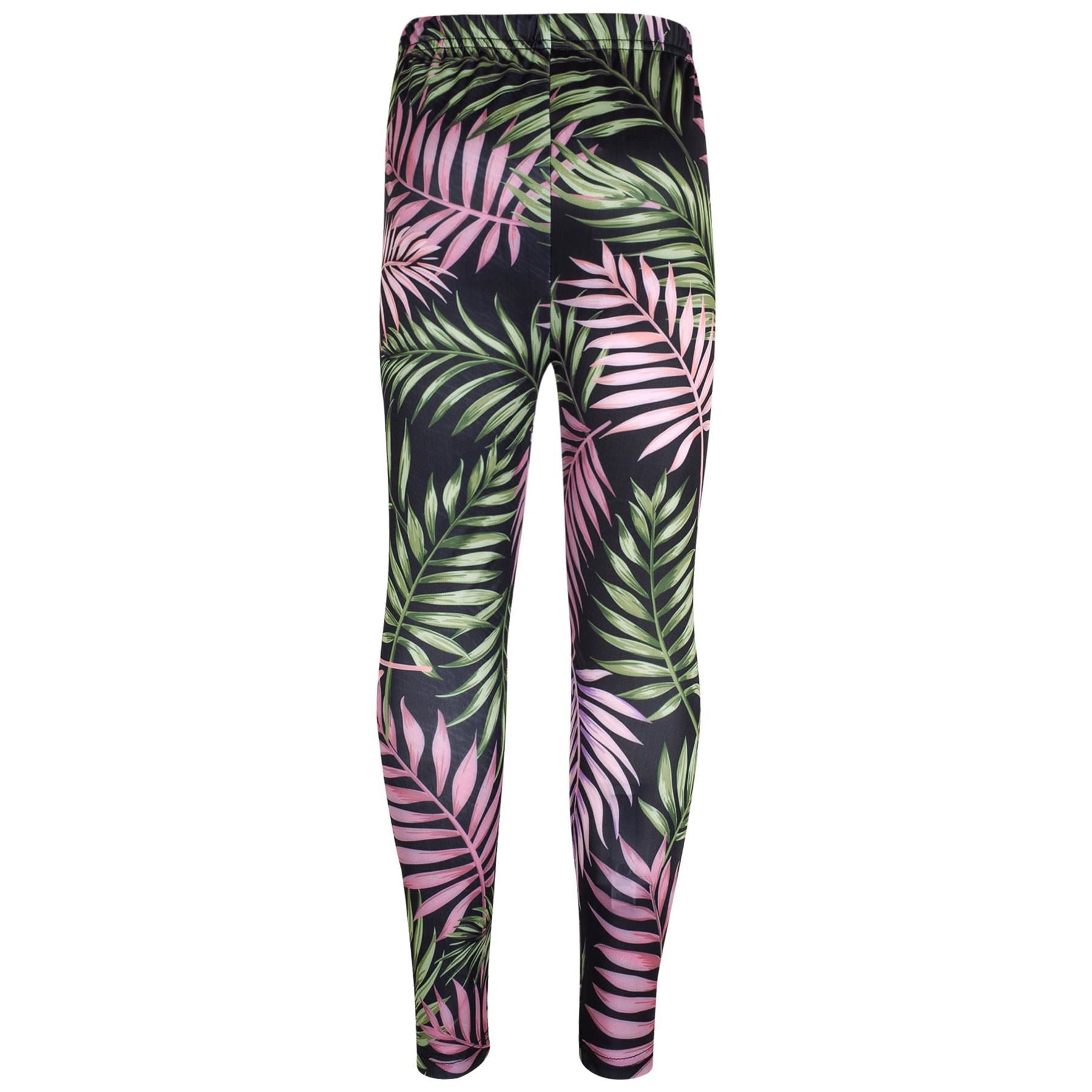 Kids Girls 3D Tie Dye Print Leggings