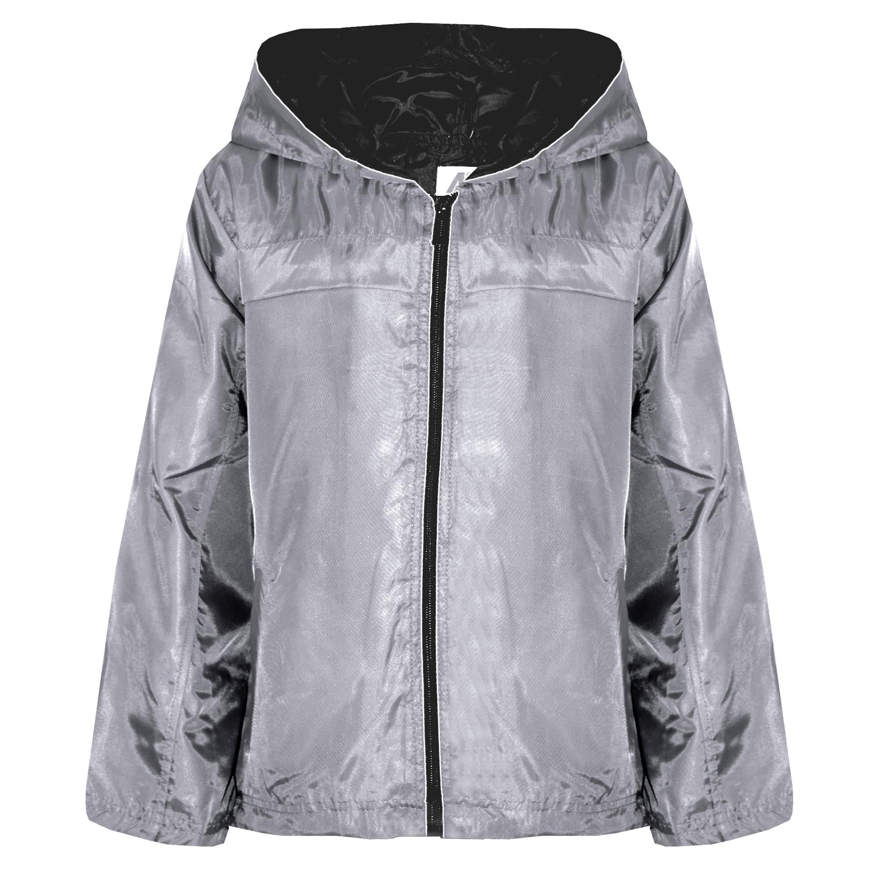 Girls Boys Raincoats Jackets Kids Waterproof Hooded Cagoule Age 5-13 Years