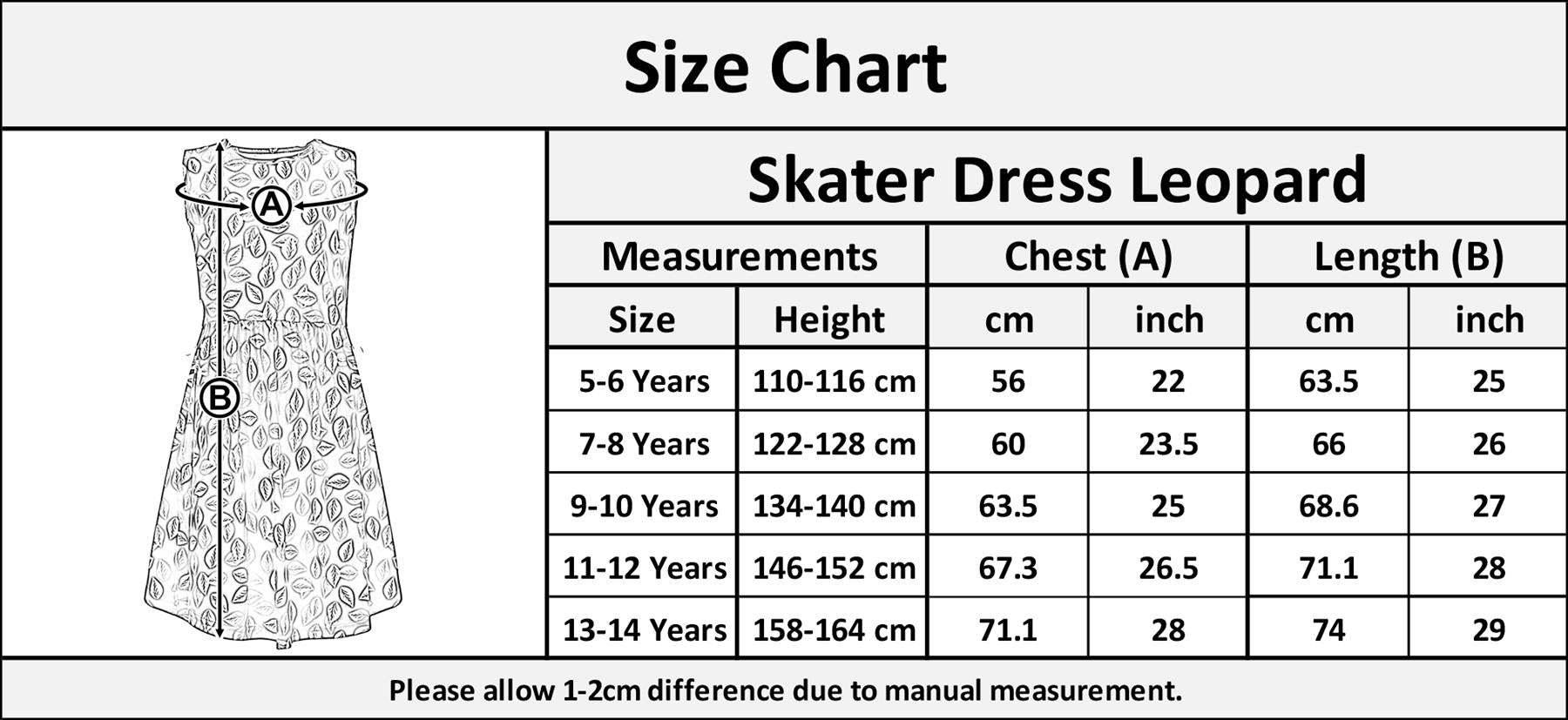 Kids Girls Leaves Skater Dress Sleeveless Flared Comfortable Party Wear Dresses