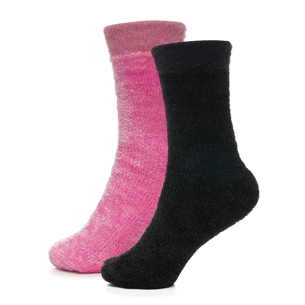 A2Z Ladies Socks 4 Pack Chenille Velvet Durable Stylish Winter Warm Cosy Socks