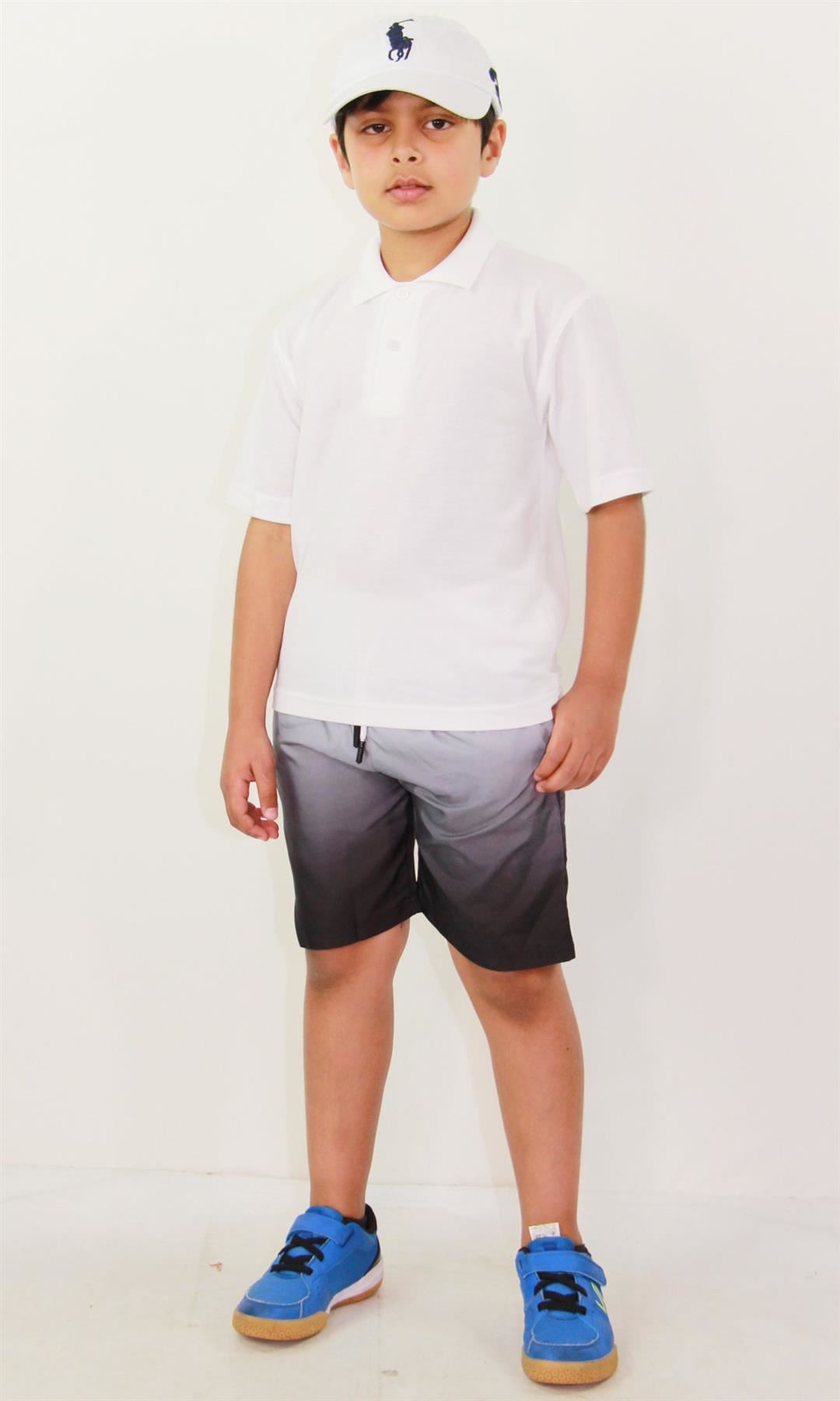 Kids Boys Gradient Colour Shorts Two Tone Fade New Summer Fashion Age 5-13 Years